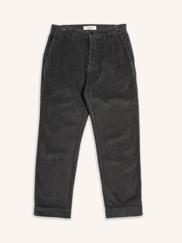 Aberlour Pant in Charcoal Jumbo Cord sold by Kestin