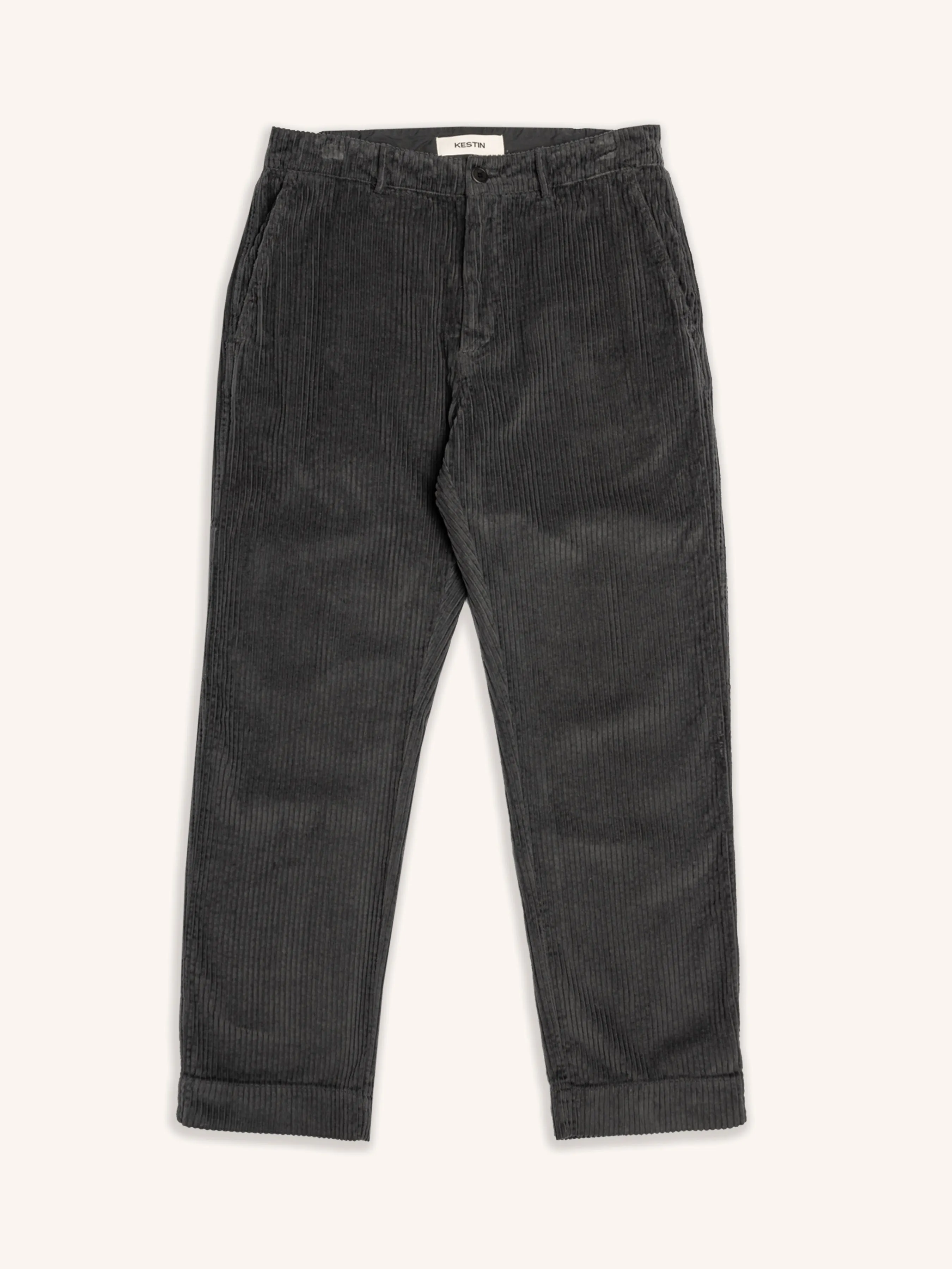 Aberlour Pant in Charcoal Jumbo Cord sold by Kestin