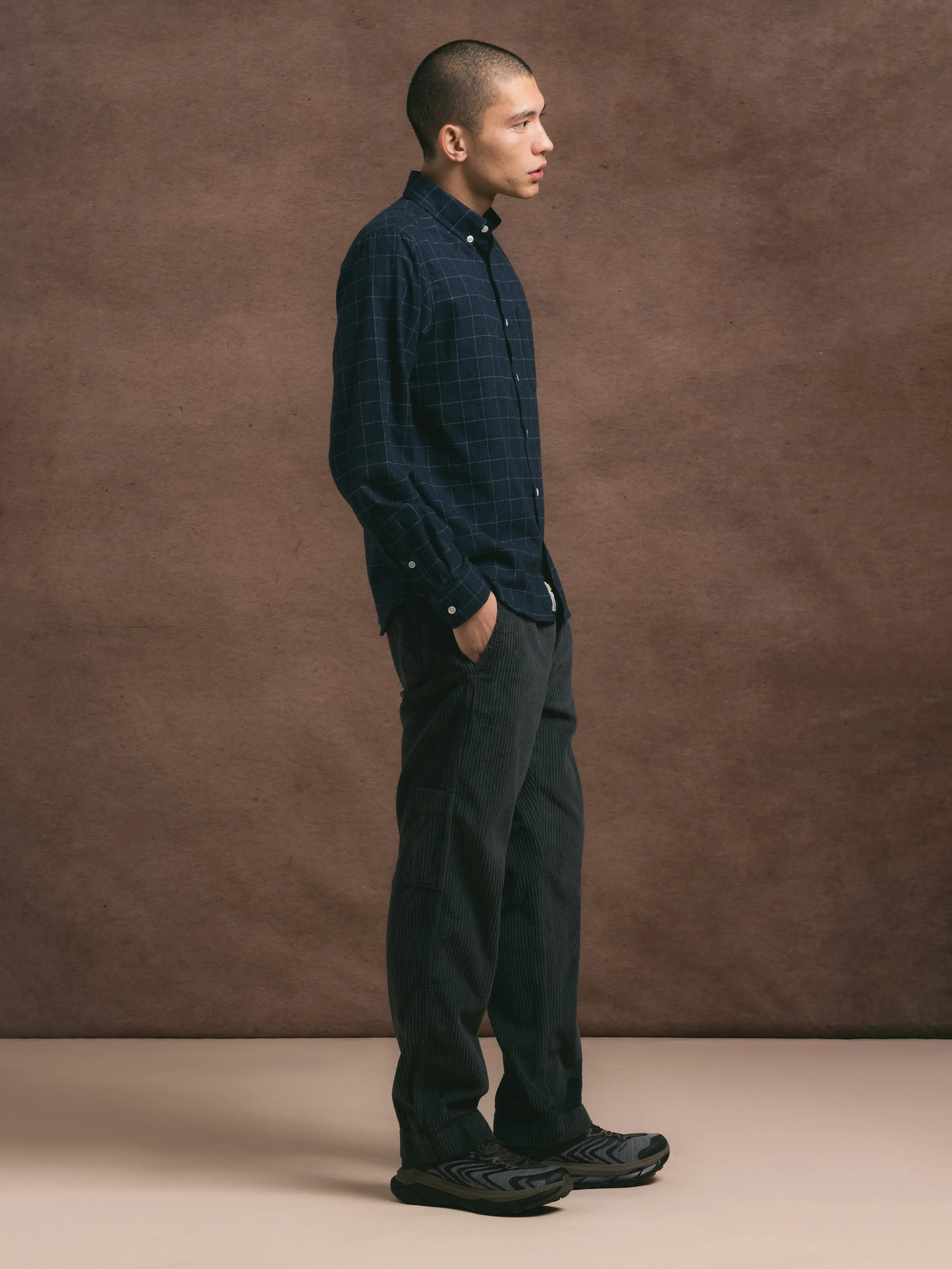 Aberlour Pant in Charcoal Jumbo Cord sold by Kestin product image thumbnail 5