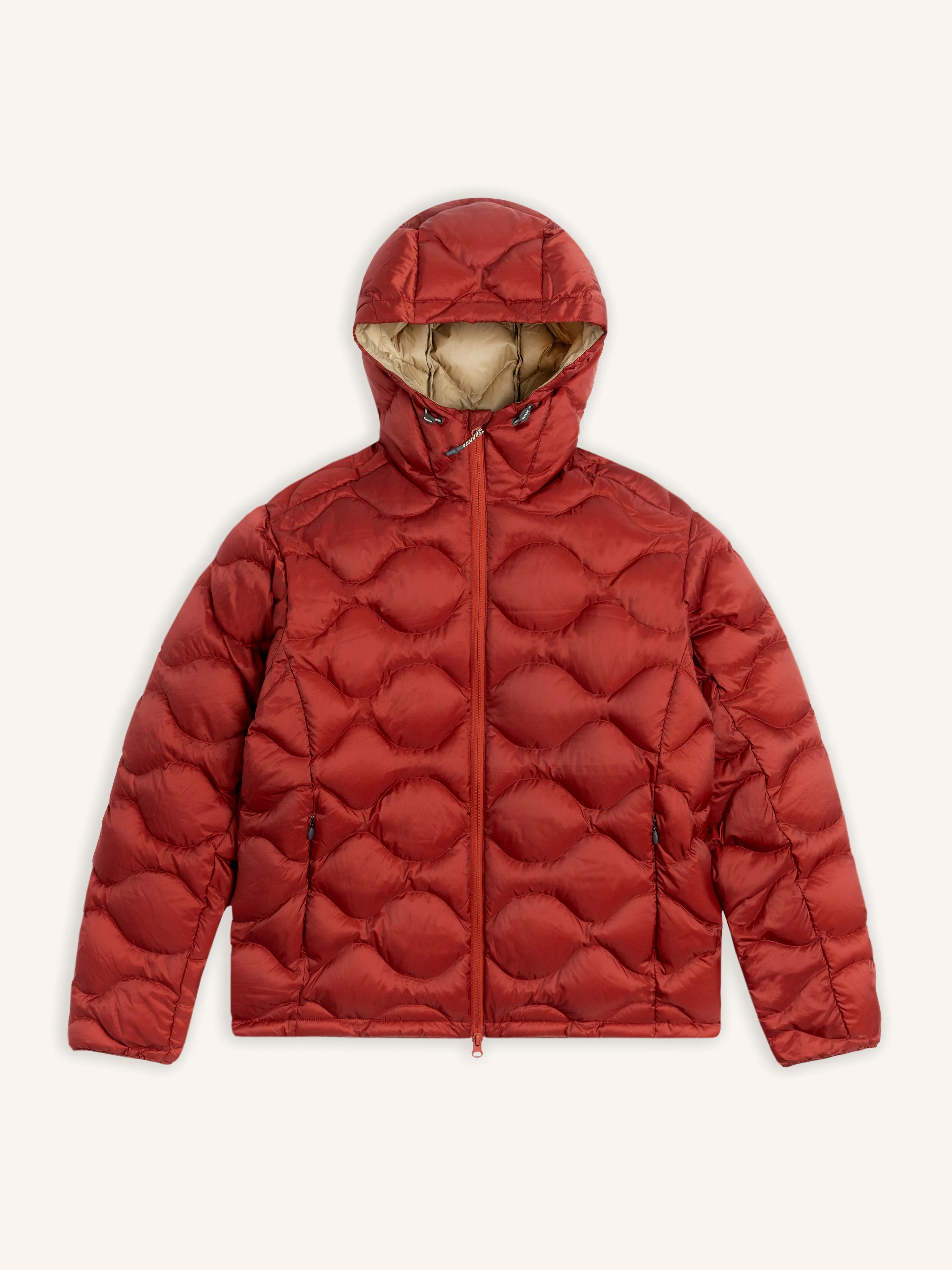 Cuillin Down Jacket in Vintage Red Recycled Ripstop sold by Kestin