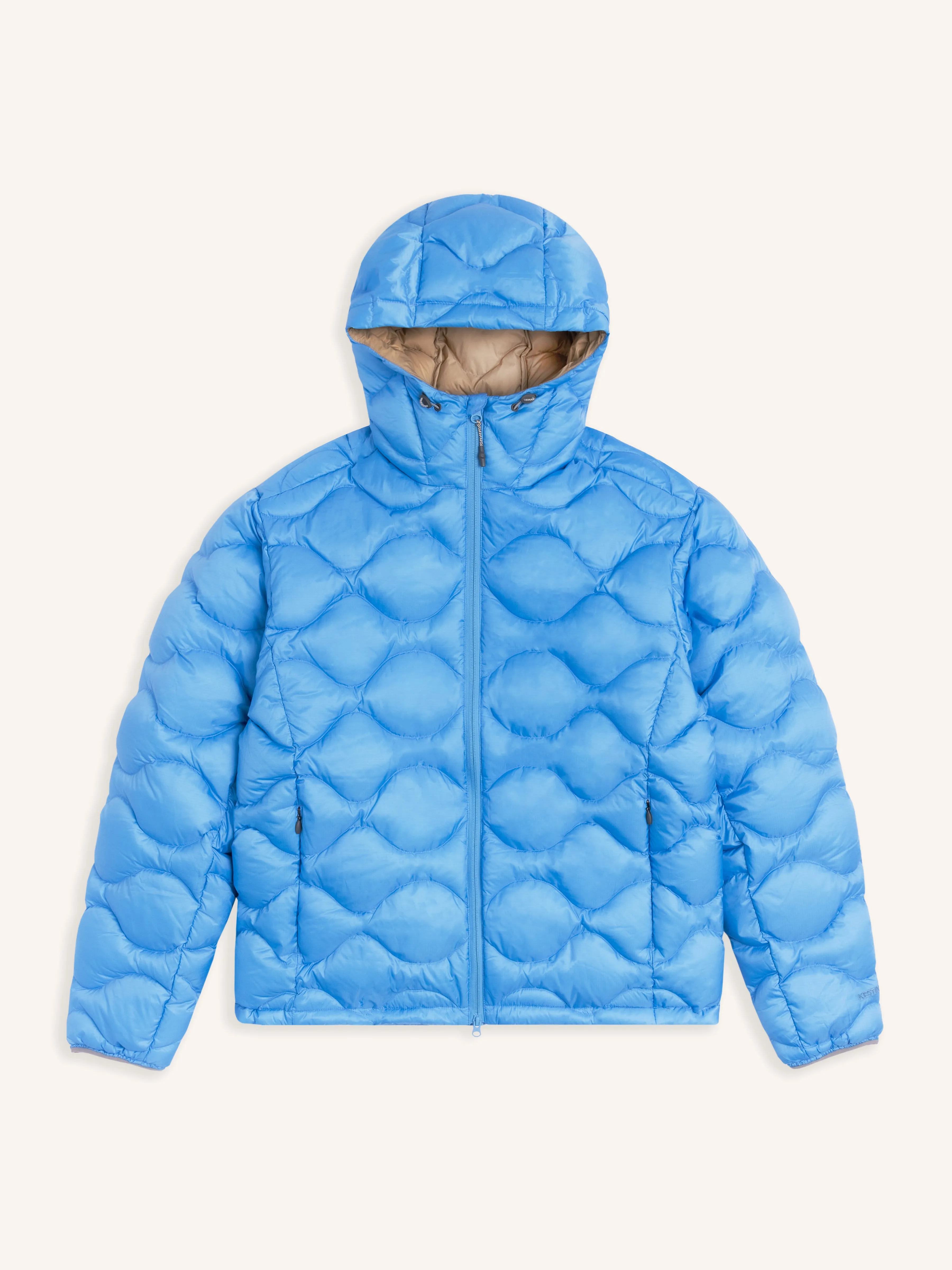 Cuillin Down Jacket in Sky Blue Recycled Ripstop sold by Kestin
