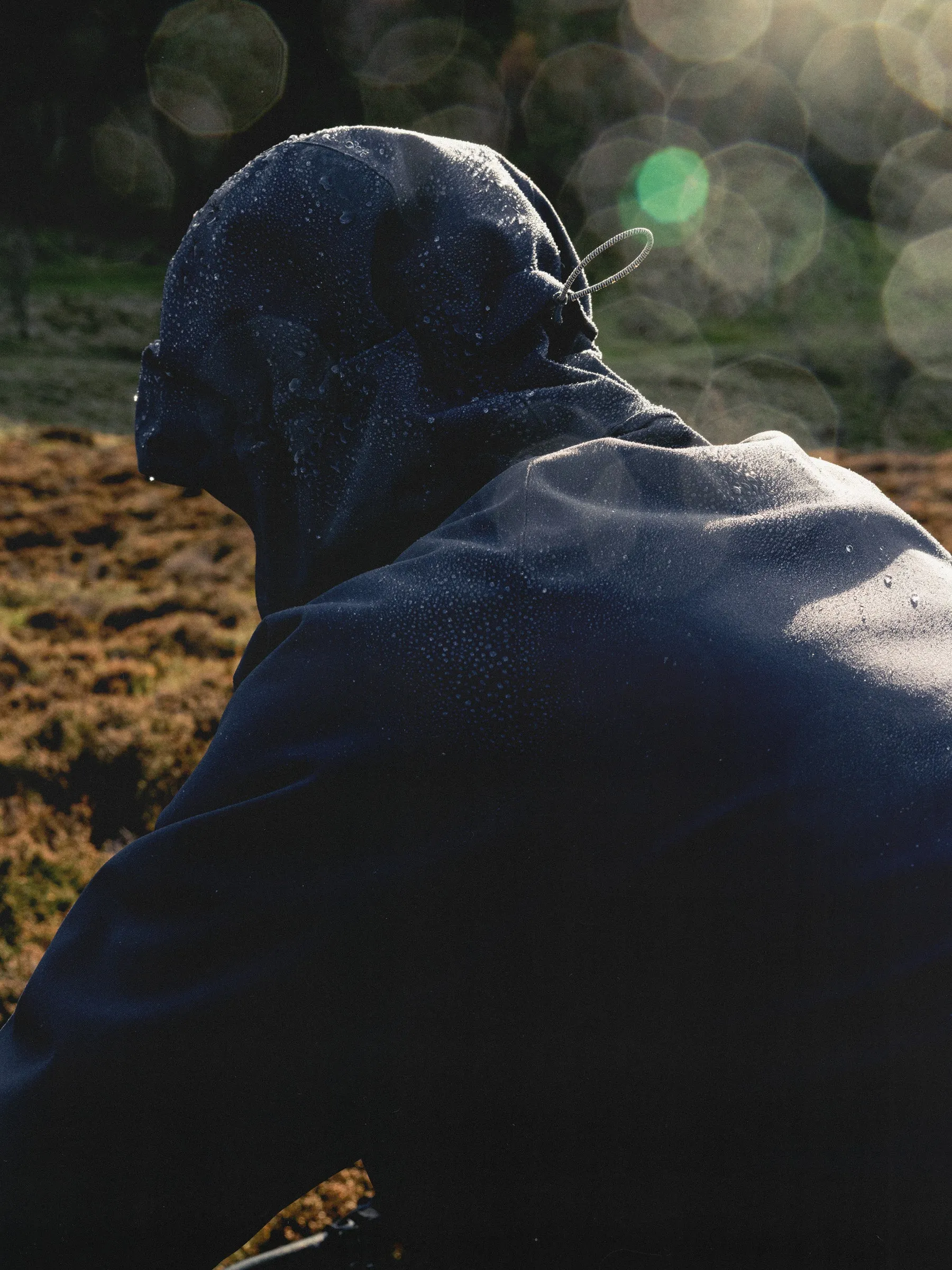 Glenbarr Waterproof Jacket in Dark Navy Recycled Nylon sold by Kestin product image thumbnail 4