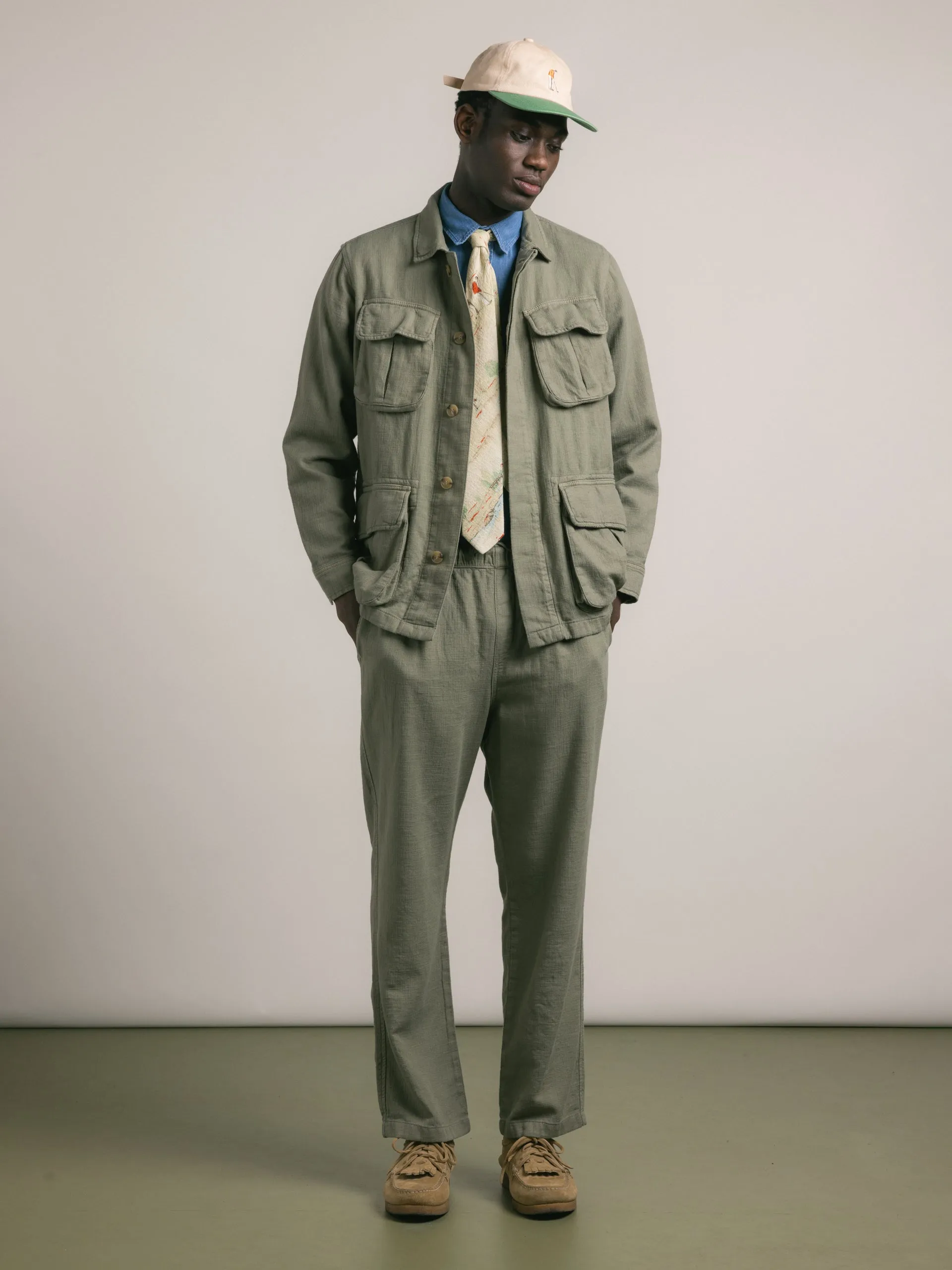 Doune Pant in Military Slub Cotton sold by Kestin product image thumbnail 5