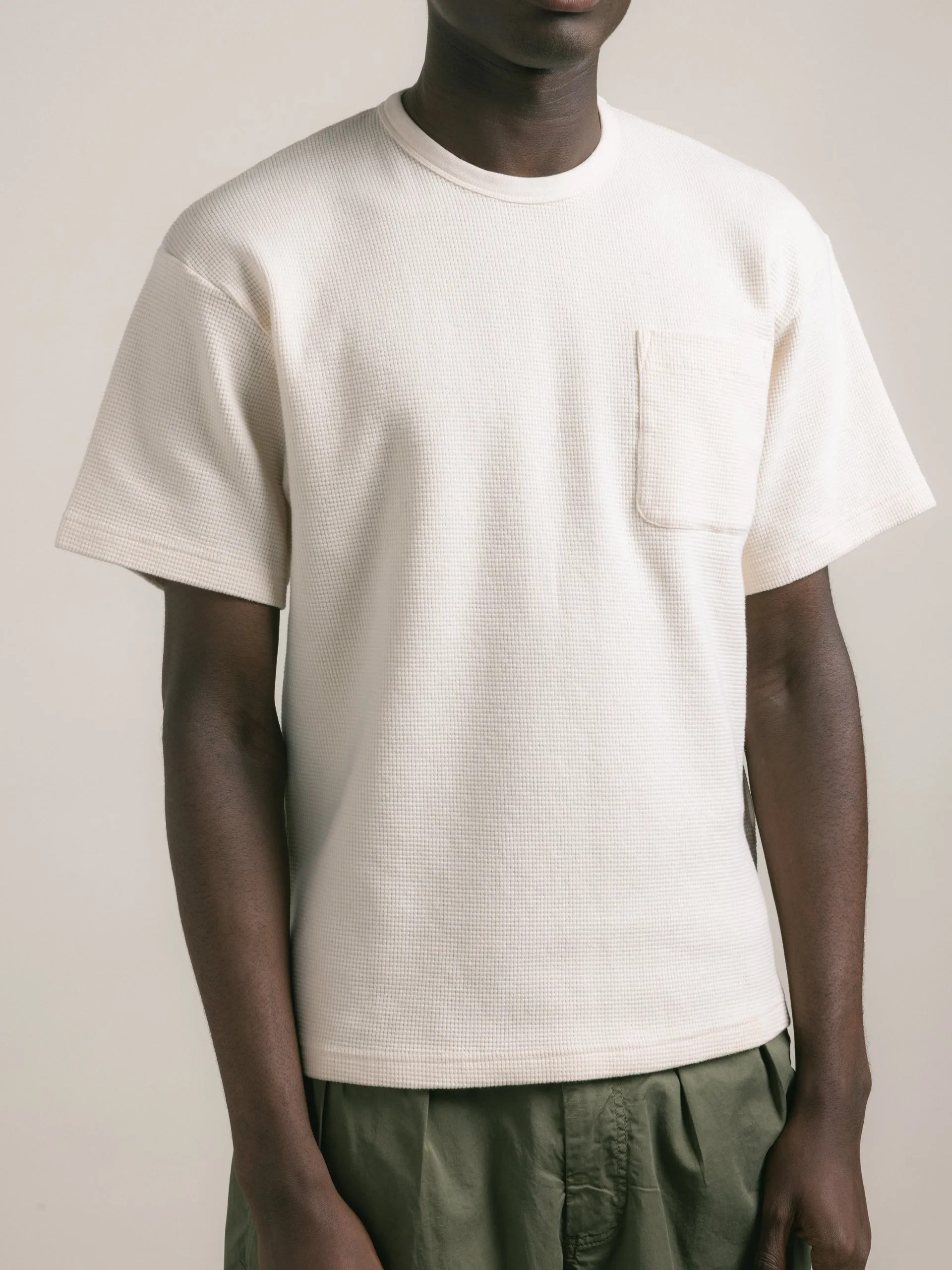 Fly T-Shirt in Natural Brushed Waffle sold by Kestin product image thumbnail 2