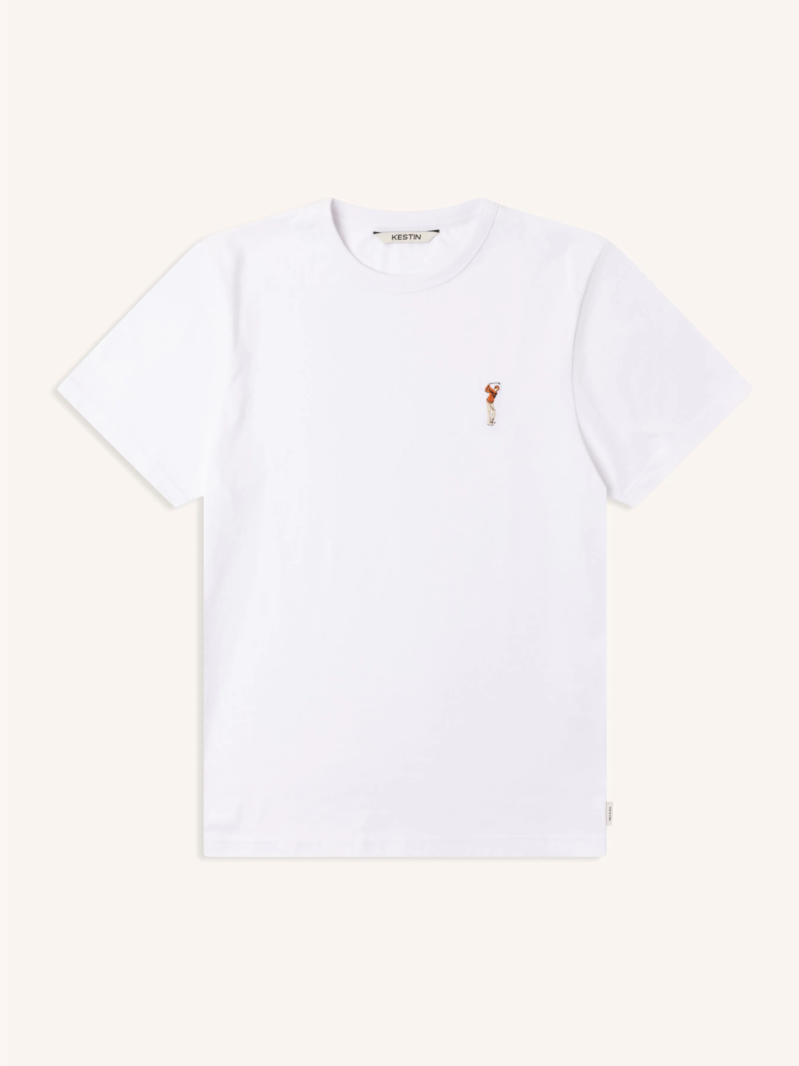 Cargill T-Shirt in White Golf Embroidery sold by Kestin