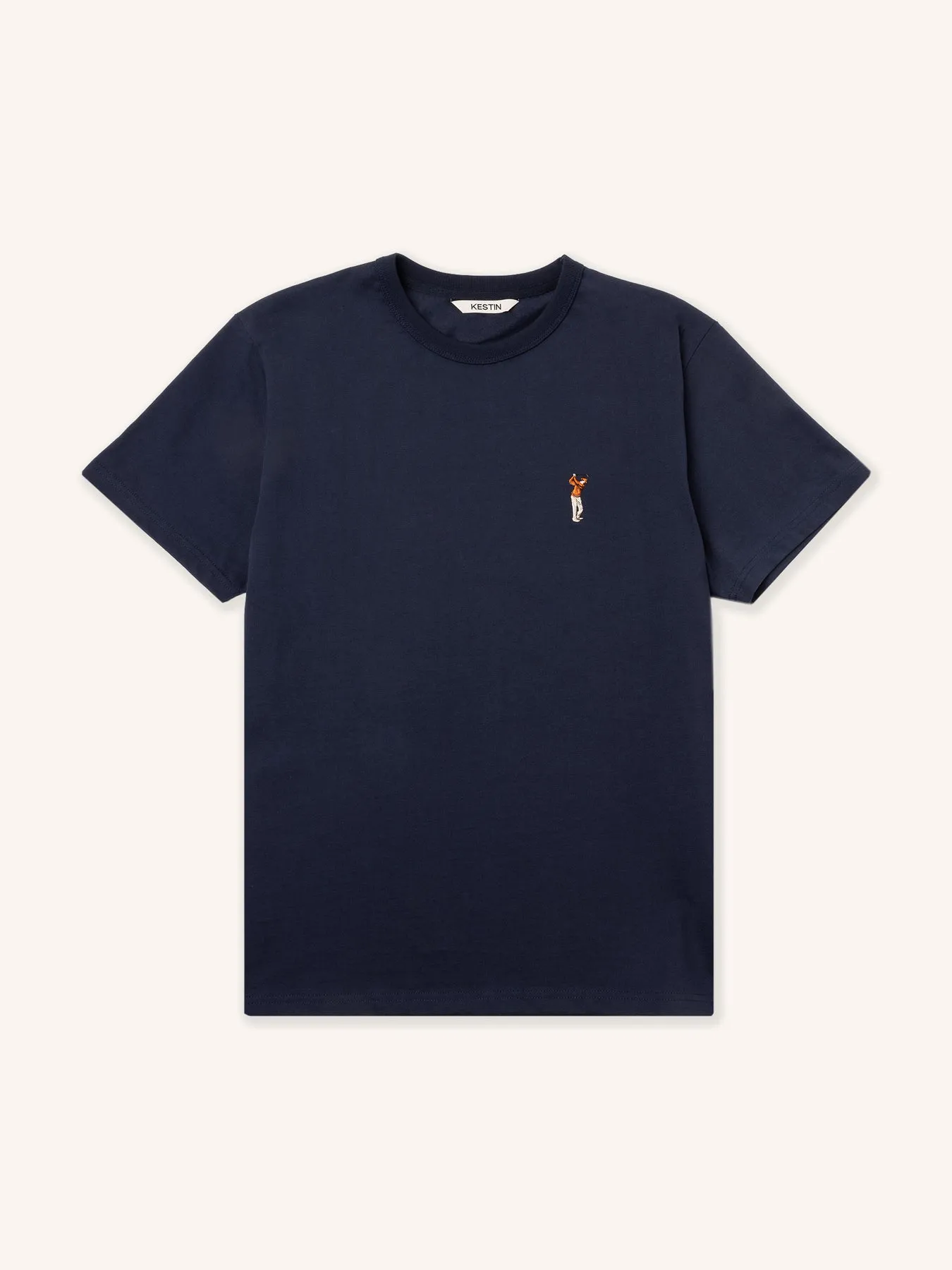 Cargill T-Shirt in Dark Navy Golf Embroidery sold by Kestin