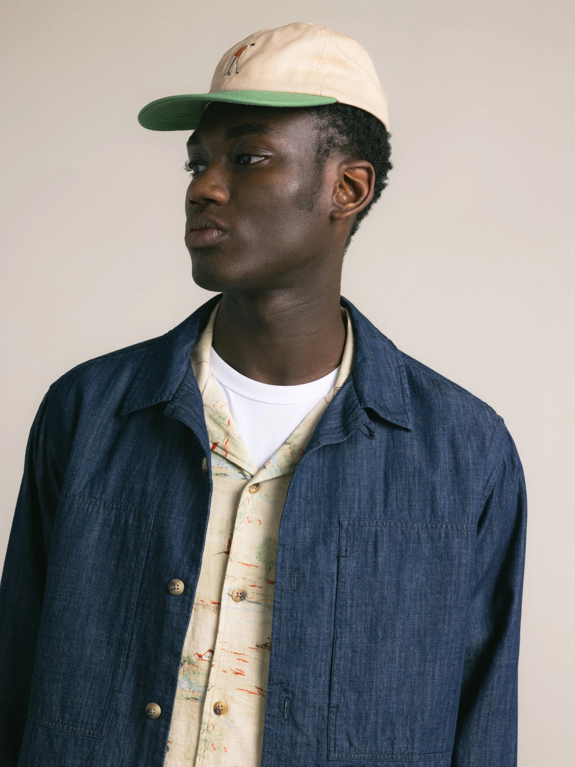 Durno Overshirt in Denim sold by Kestin product image thumbnail 3