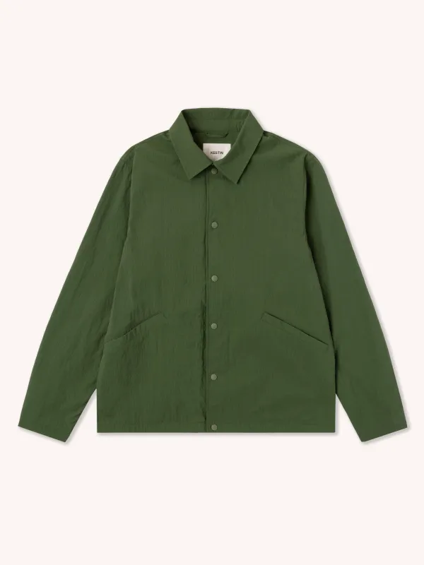 Oakley Coach Jacket in Collegiate Green Ripstop made by Kestin