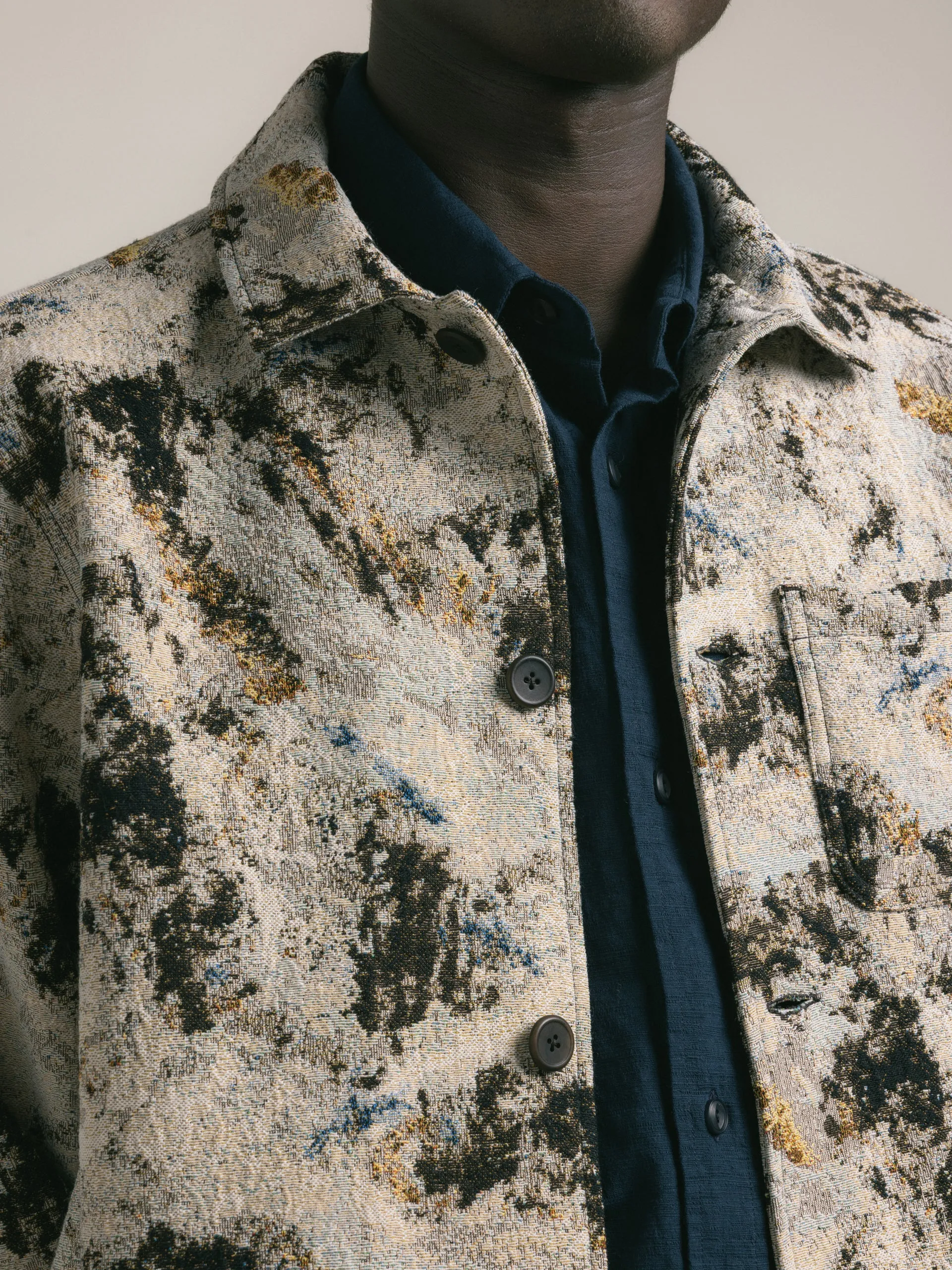 Ormiston Jacket in Brown Camo Jacquard sold by Kestin product image thumbnail 4