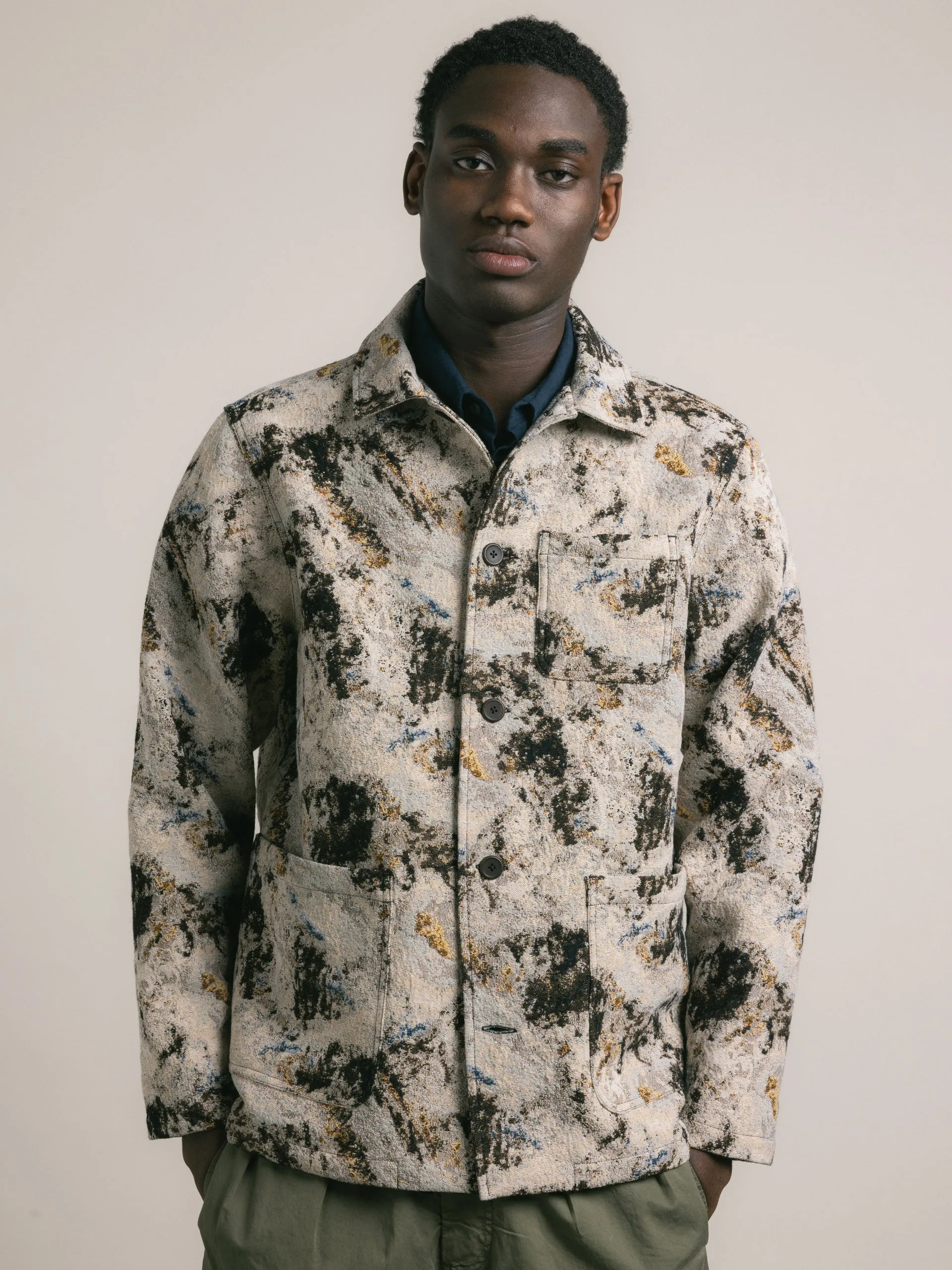Ormiston Jacket in Brown Camo Jacquard sold by Kestin product image thumbnail 3