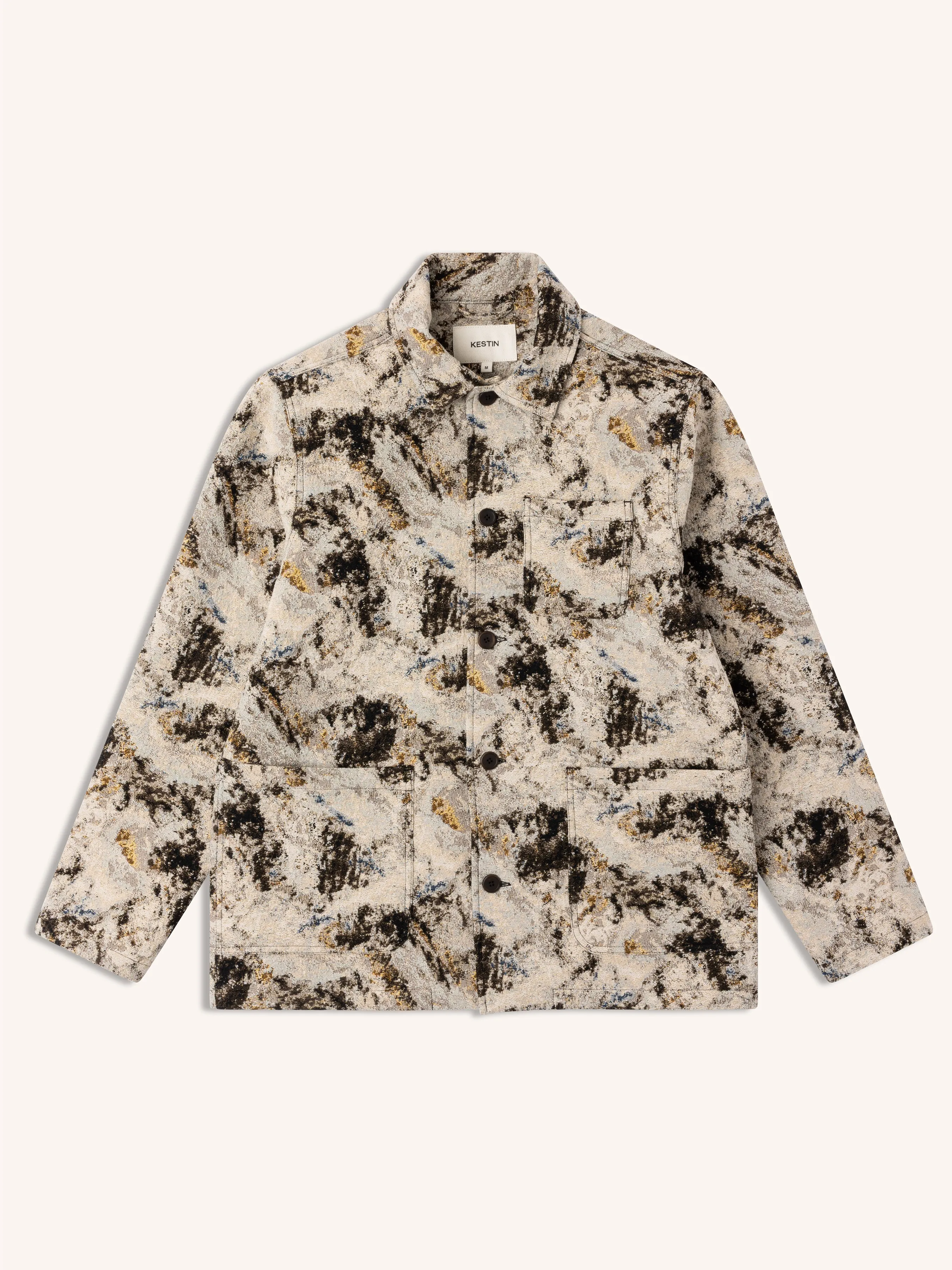 Ormiston Jacket in Brown Camo Jacquard sold by Kestin
