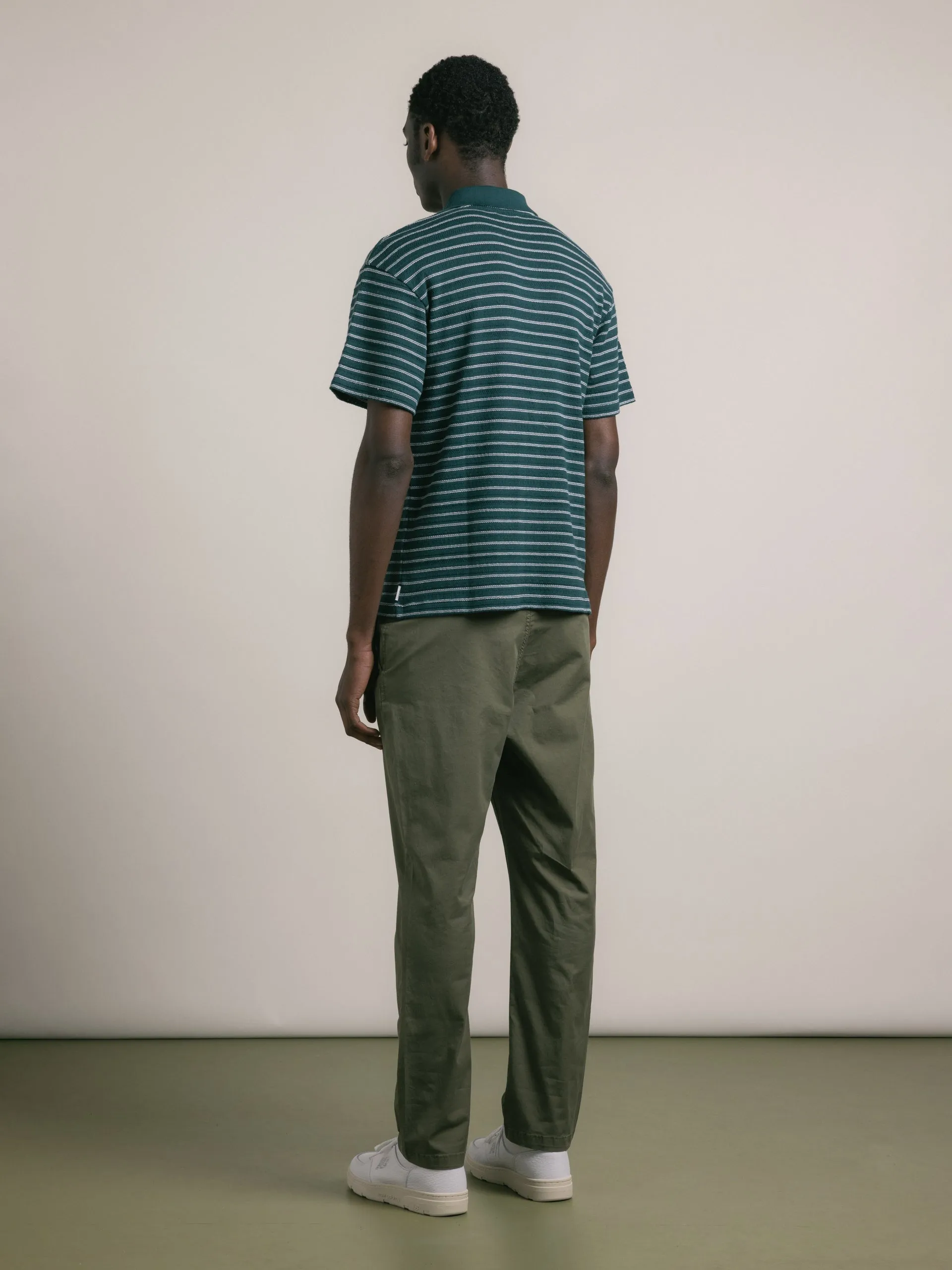 Inverness Trouser in Olive Cotton Twill sold by Kestin product image thumbnail 4