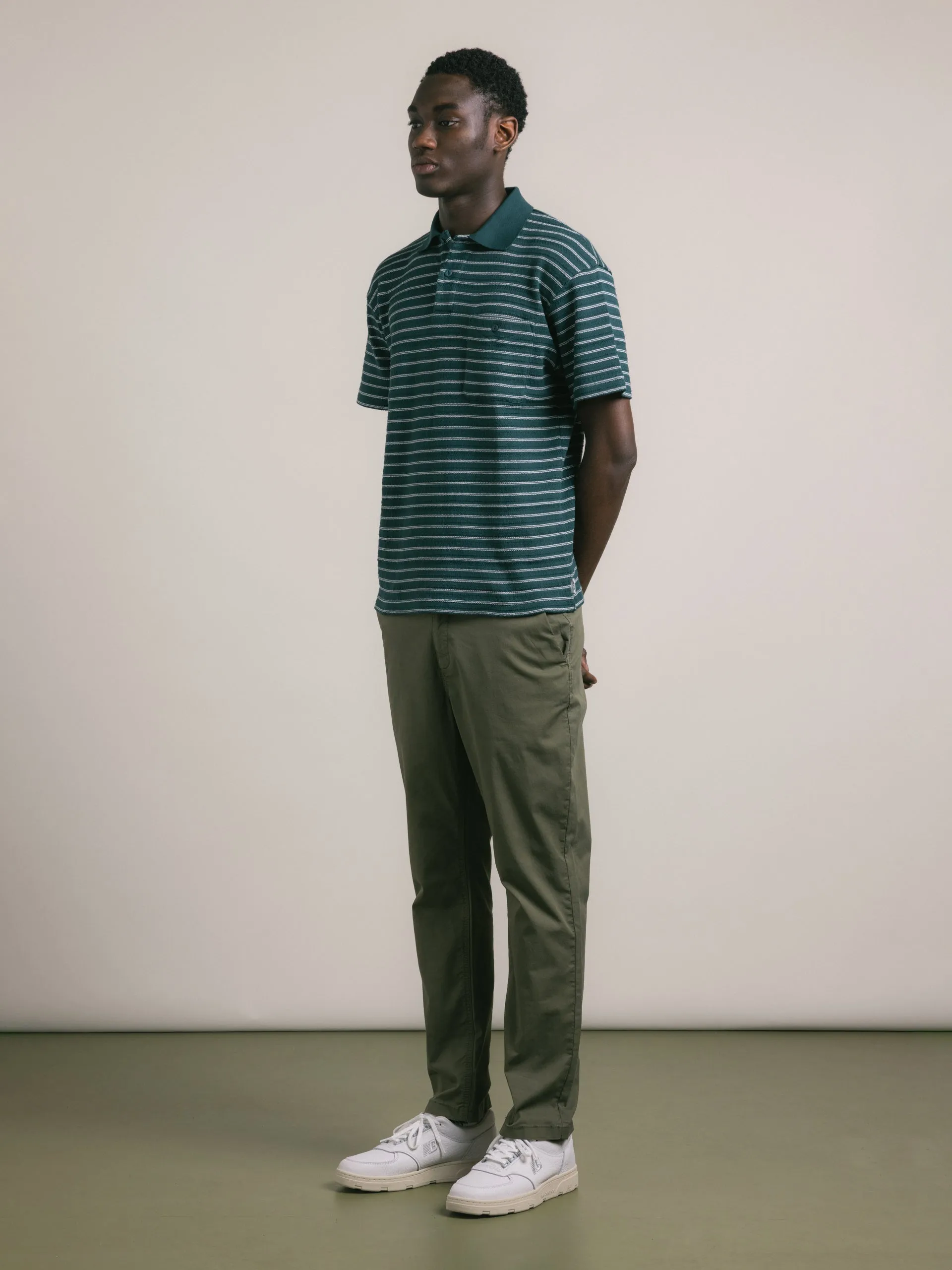 Inverness Trouser in Olive Cotton Twill sold by Kestin product image thumbnail 3