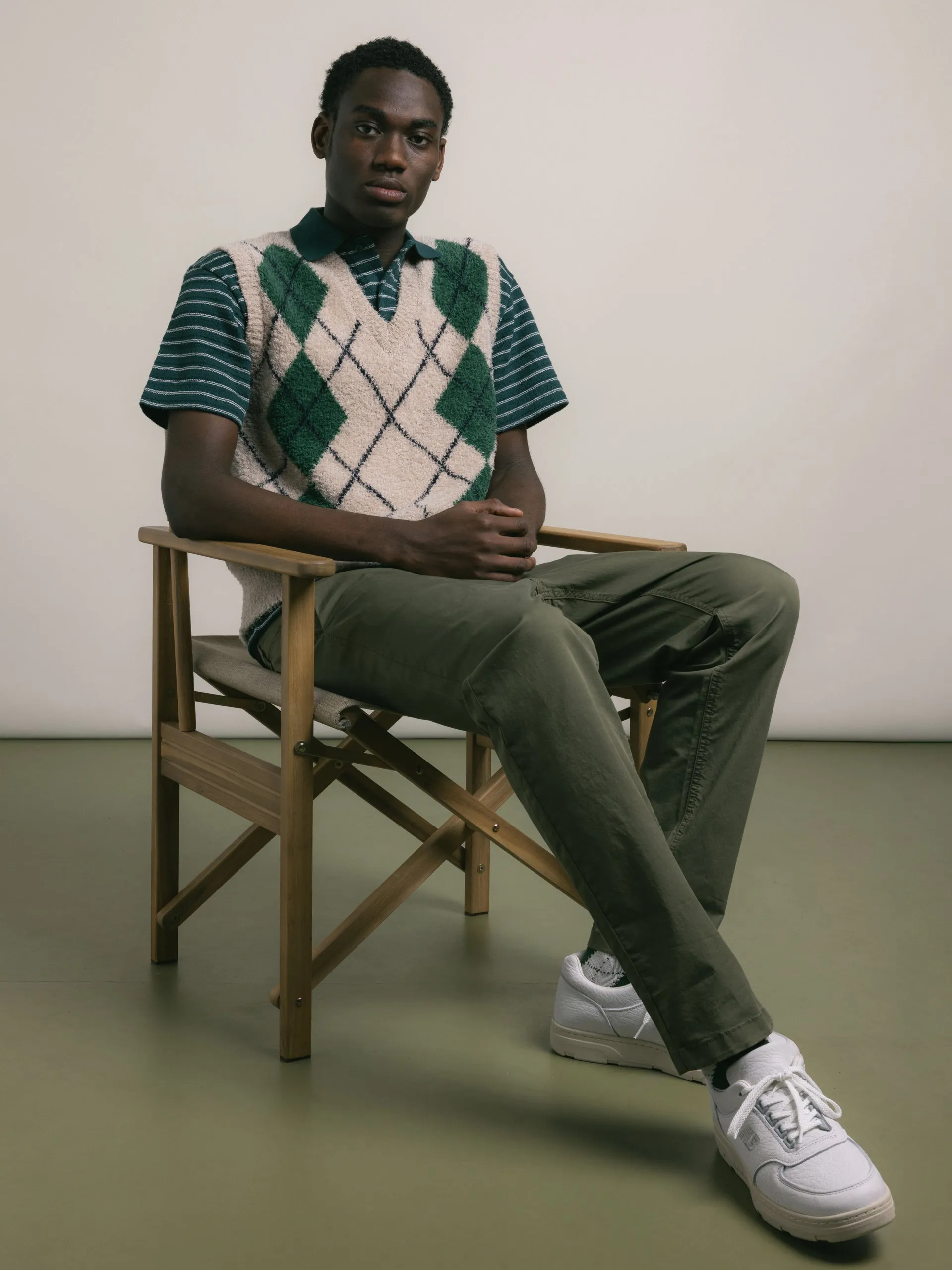 Inverness Trouser in Olive Cotton Twill sold by Kestin product image thumbnail 5