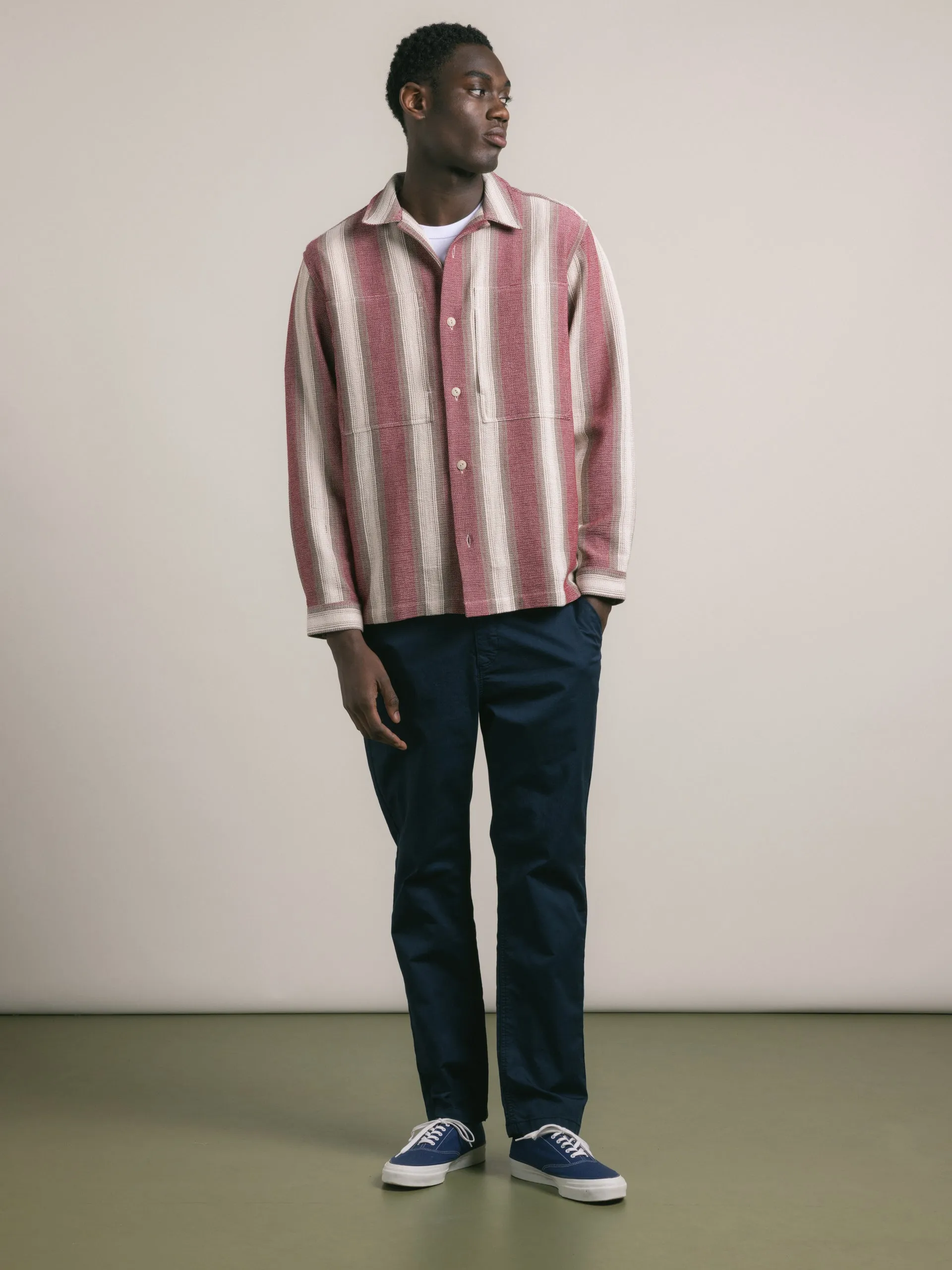 Inverness Trouser in Dark Navy Cotton Twill sold by Kestin product image thumbnail 3