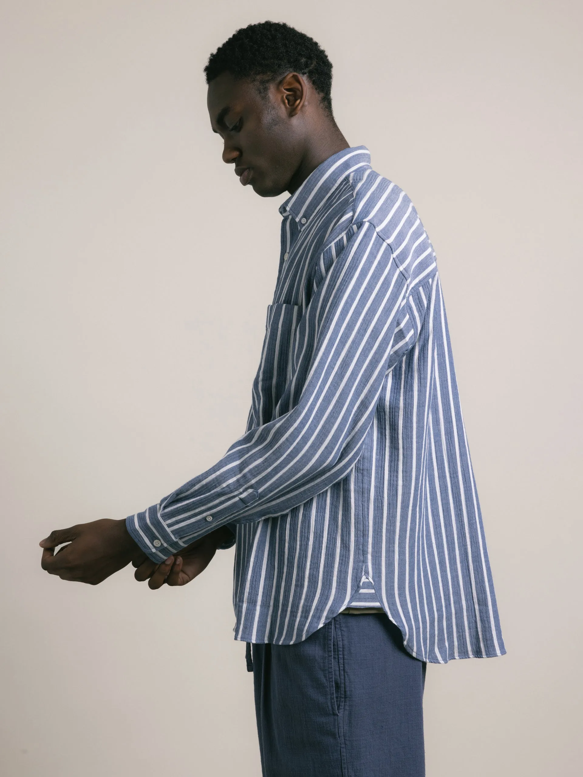 Dirleton Shirt in Denim Stripe sold by Kestin product image thumbnail 3