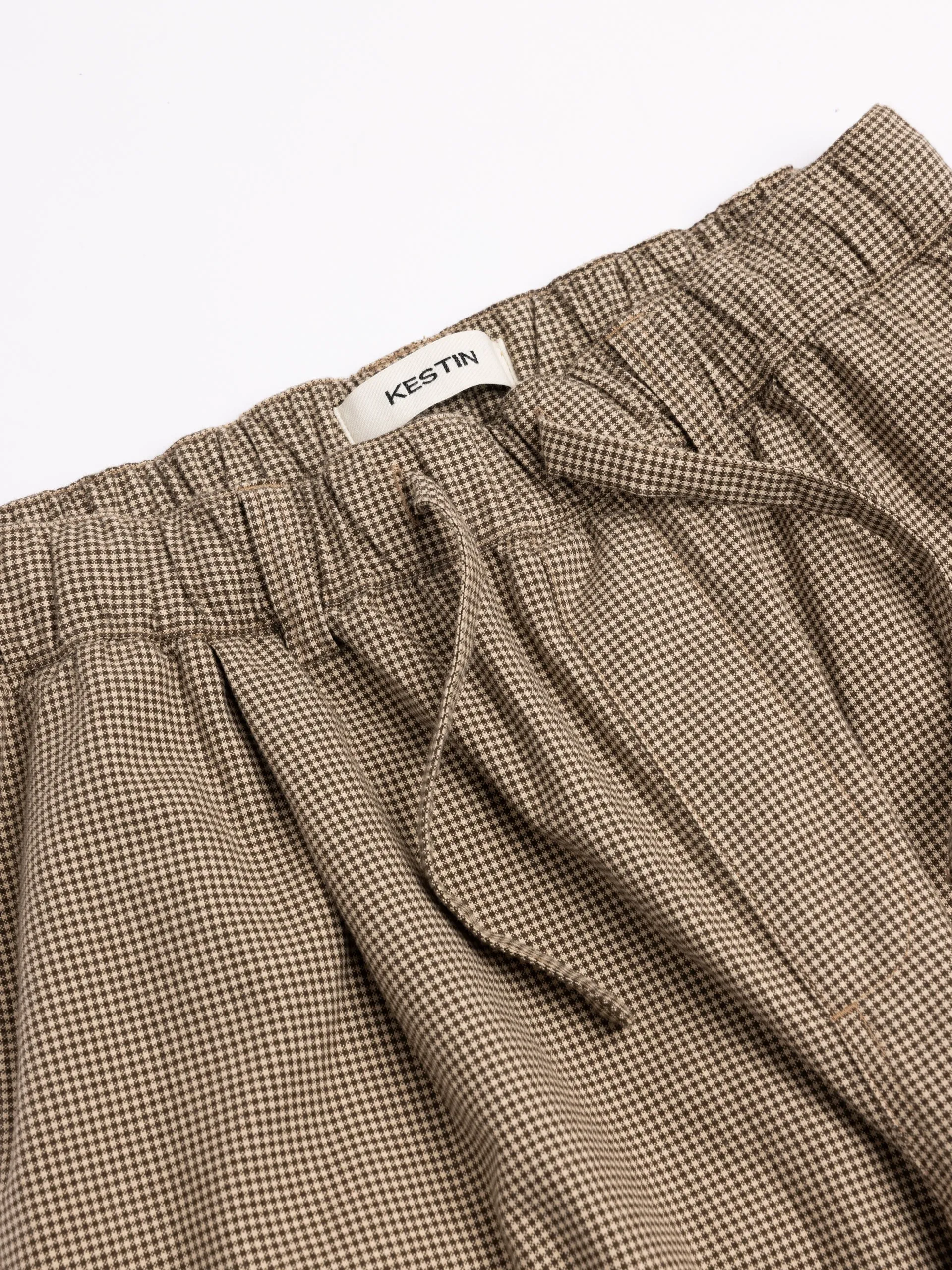 Doune Pant in Olive Check Organic Cotton sold by Kestin product image thumbnail 4