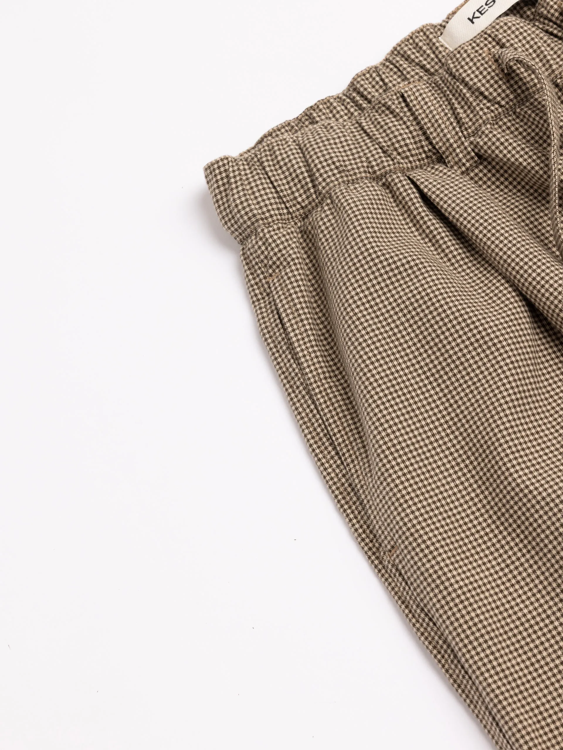Doune Pant in Olive Check Organic Cotton sold by Kestin product image thumbnail 5