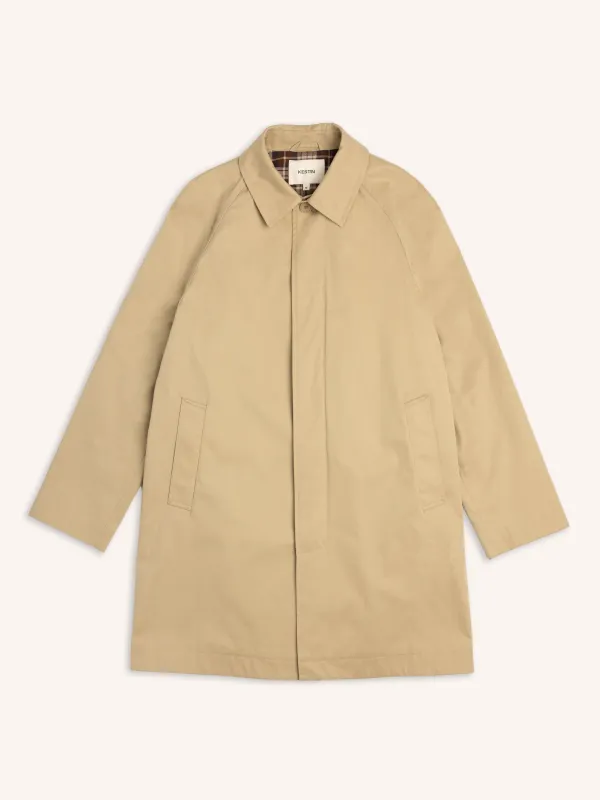 Morningside Mac in Sand Water-repellent Cotton Twill made by Kestin