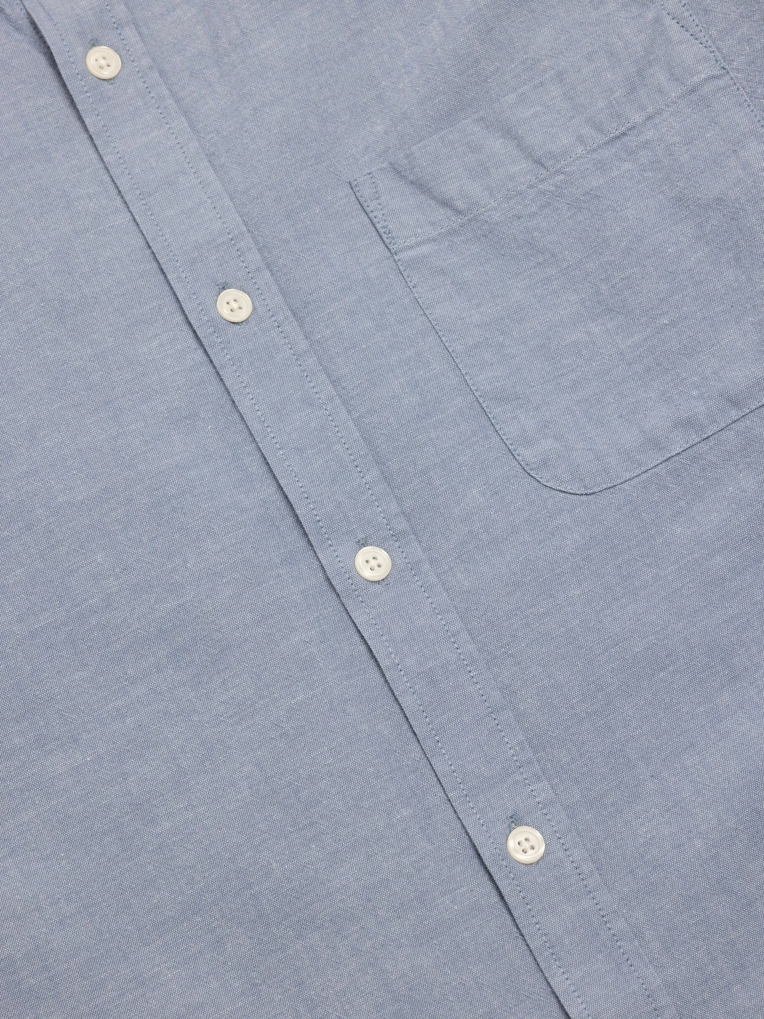 Raeburn Button Down Shirt in Pale Blue Oxford Organic Cotton sold by Kestin product image thumbnail 3