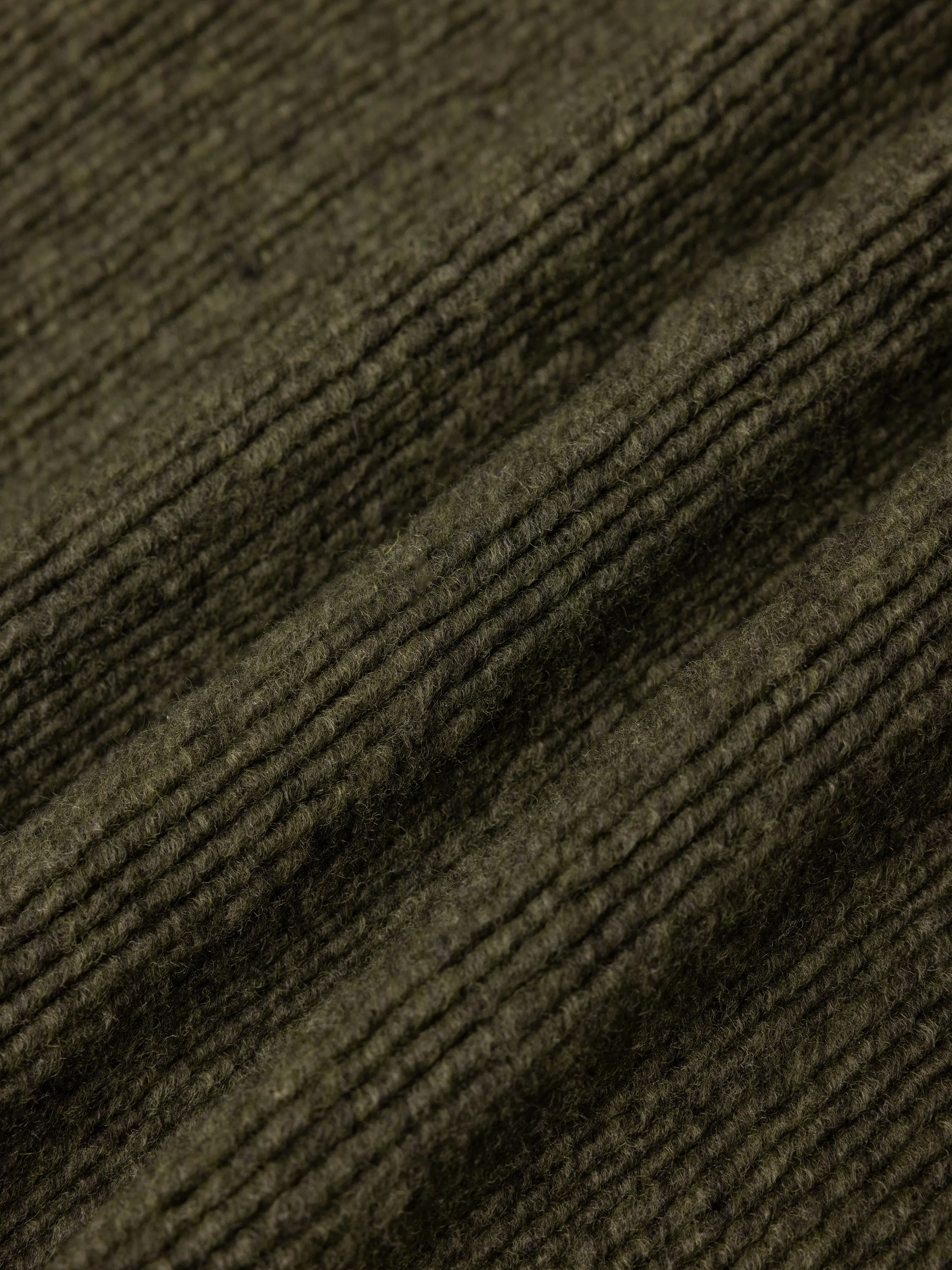 Junction Crew in Olive Ribbed Fleece sold by Kestin product image thumbnail 5