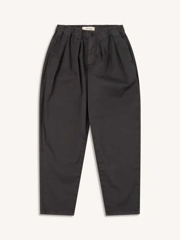 Clyde Pant in Slate Cotton Twill made by Kestin