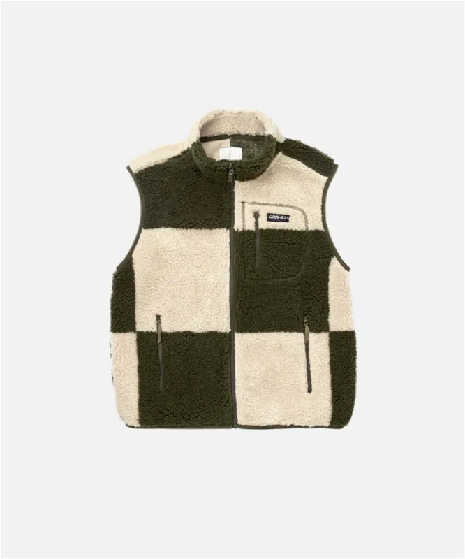 Checkered Sherpa Vest sold by Gramicci