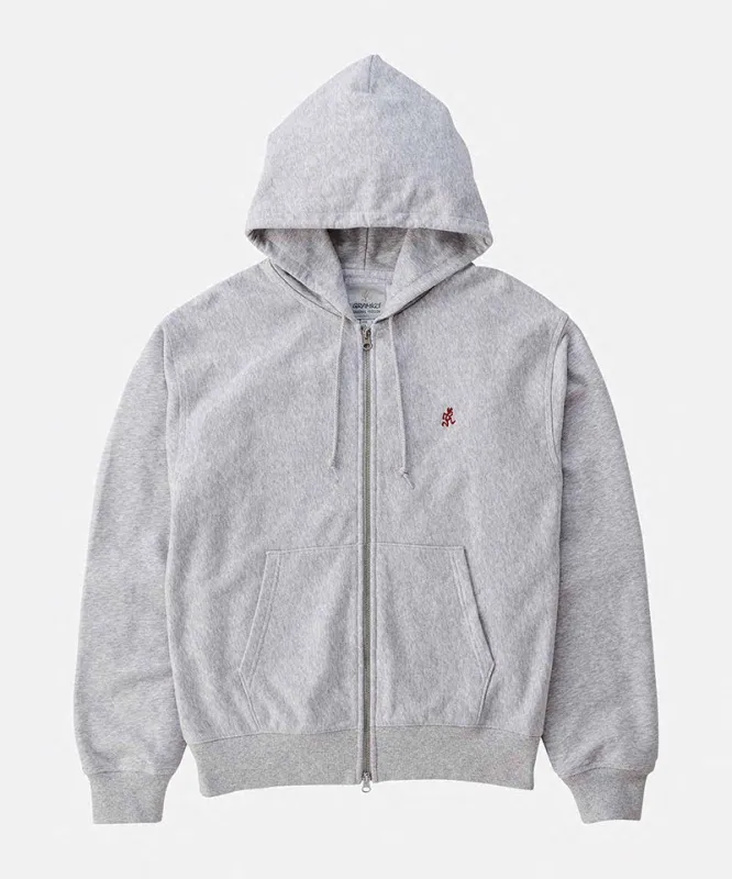 One Point Zip Hooded Sweatshirt made by Gramicci