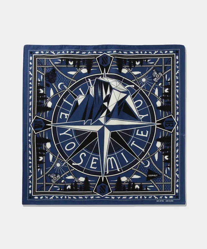 Gramicci x and wander Yosemite Graphic Bandana made by Gramicci
