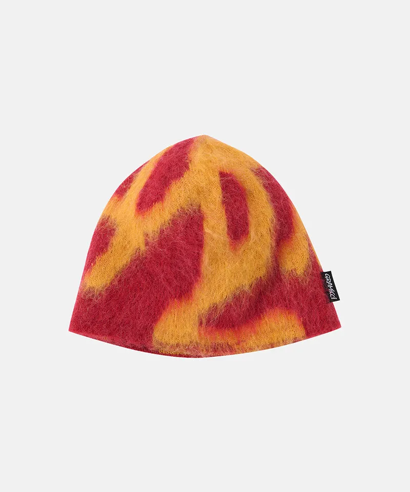 Mohair Burly Runningman Beanie sold by Gramicci