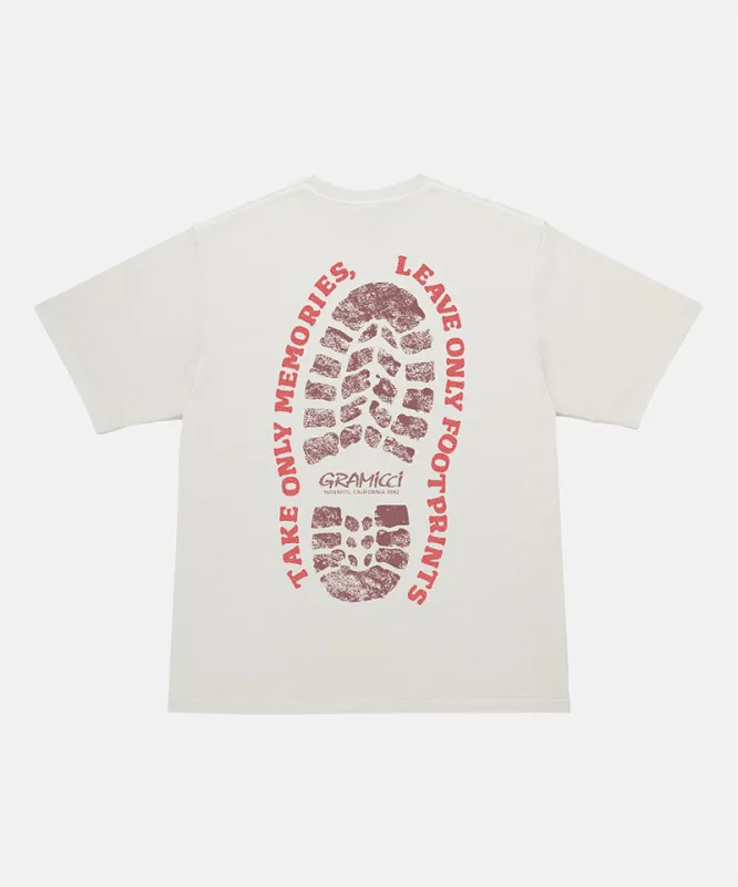 Footprints Tee Pigment Dyed made by Gramicci