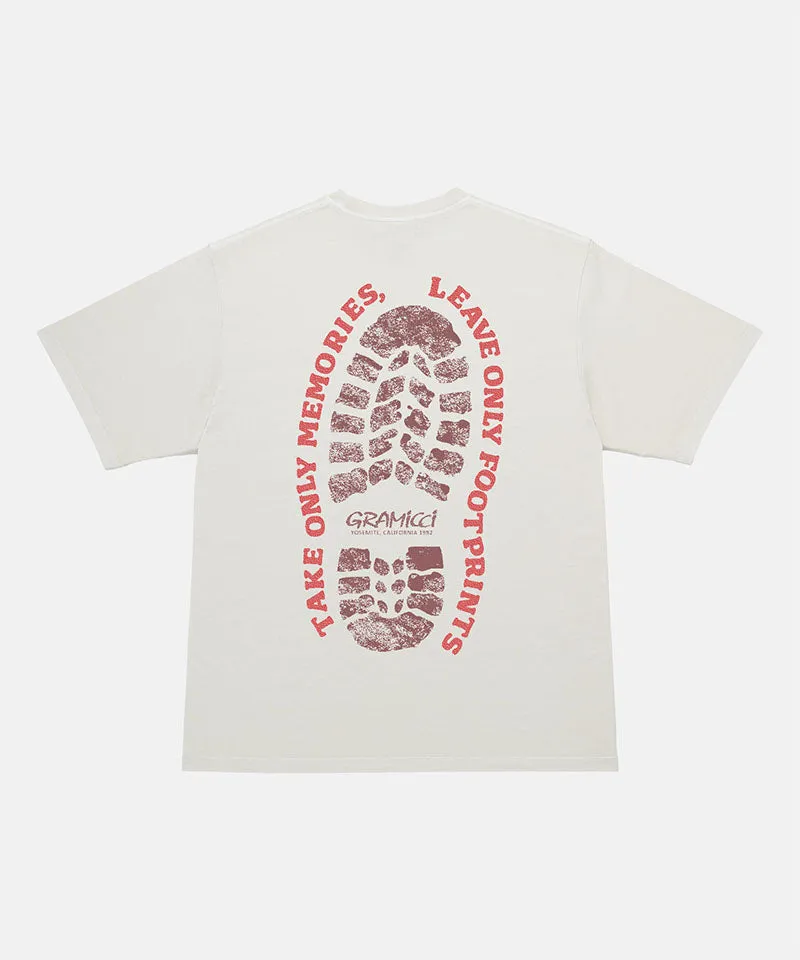 Footprints Tee Pigment Dyed sold by Gramicci