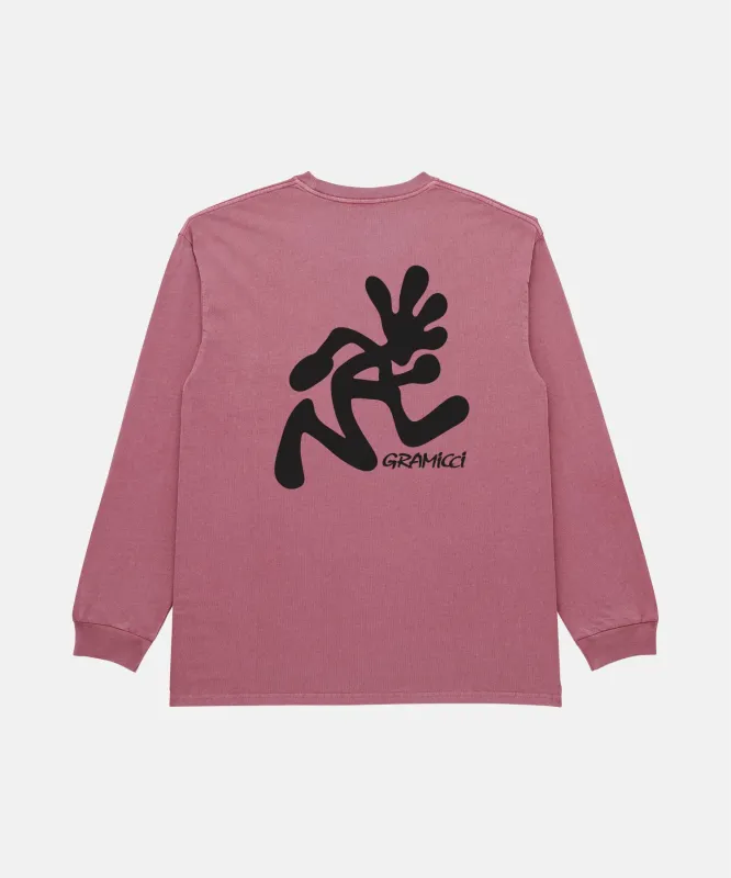 Running Man L/S Tee Pigment Dyed made by Gramicci