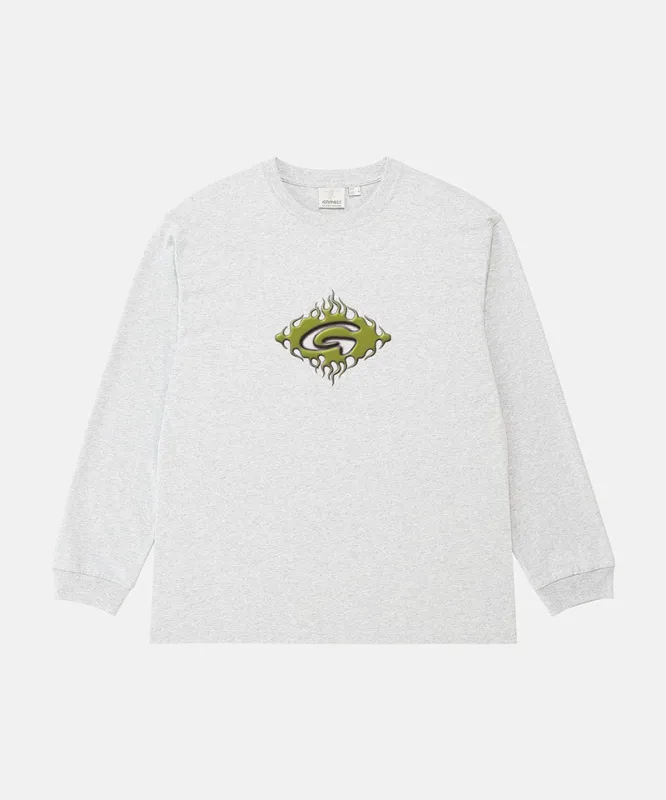 Flames L/S Tee made by Gramicci