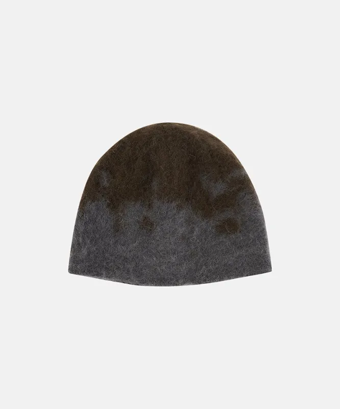 Mohair Splatter Beanie made by Gramicci