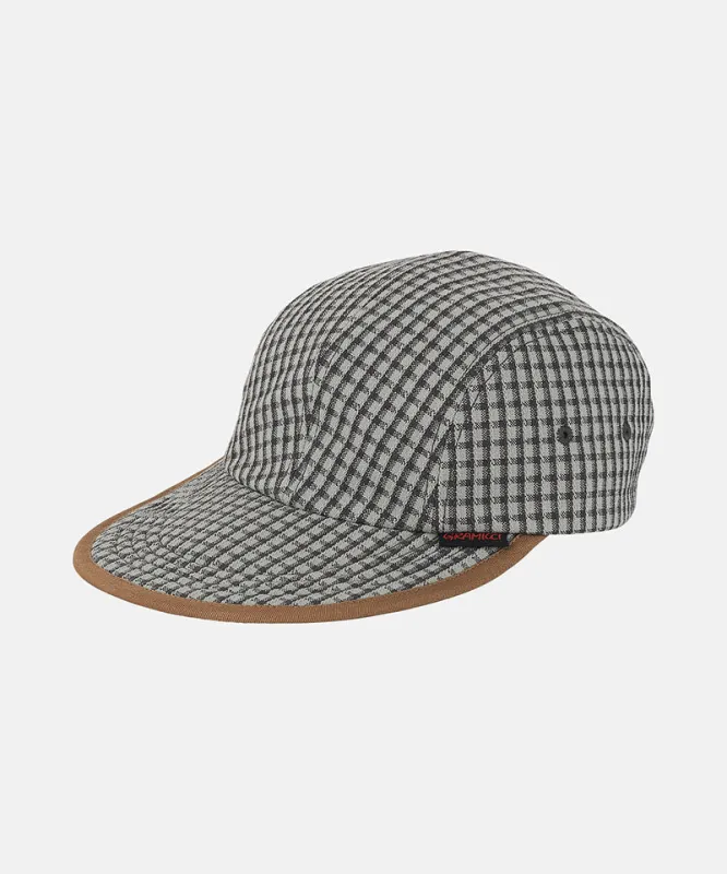Dobby Plaid Long Bill Cap made by Gramicci