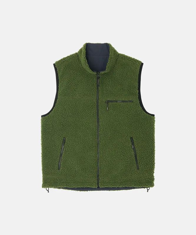 Reversible Sherpa Vest made by Gramicci