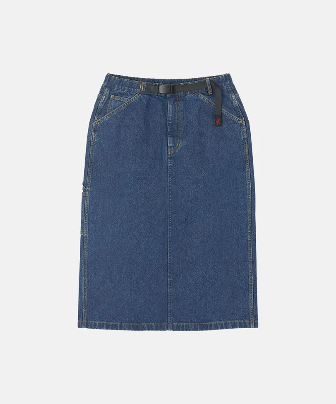 Denim Carpenter Skirt made by Gramicci