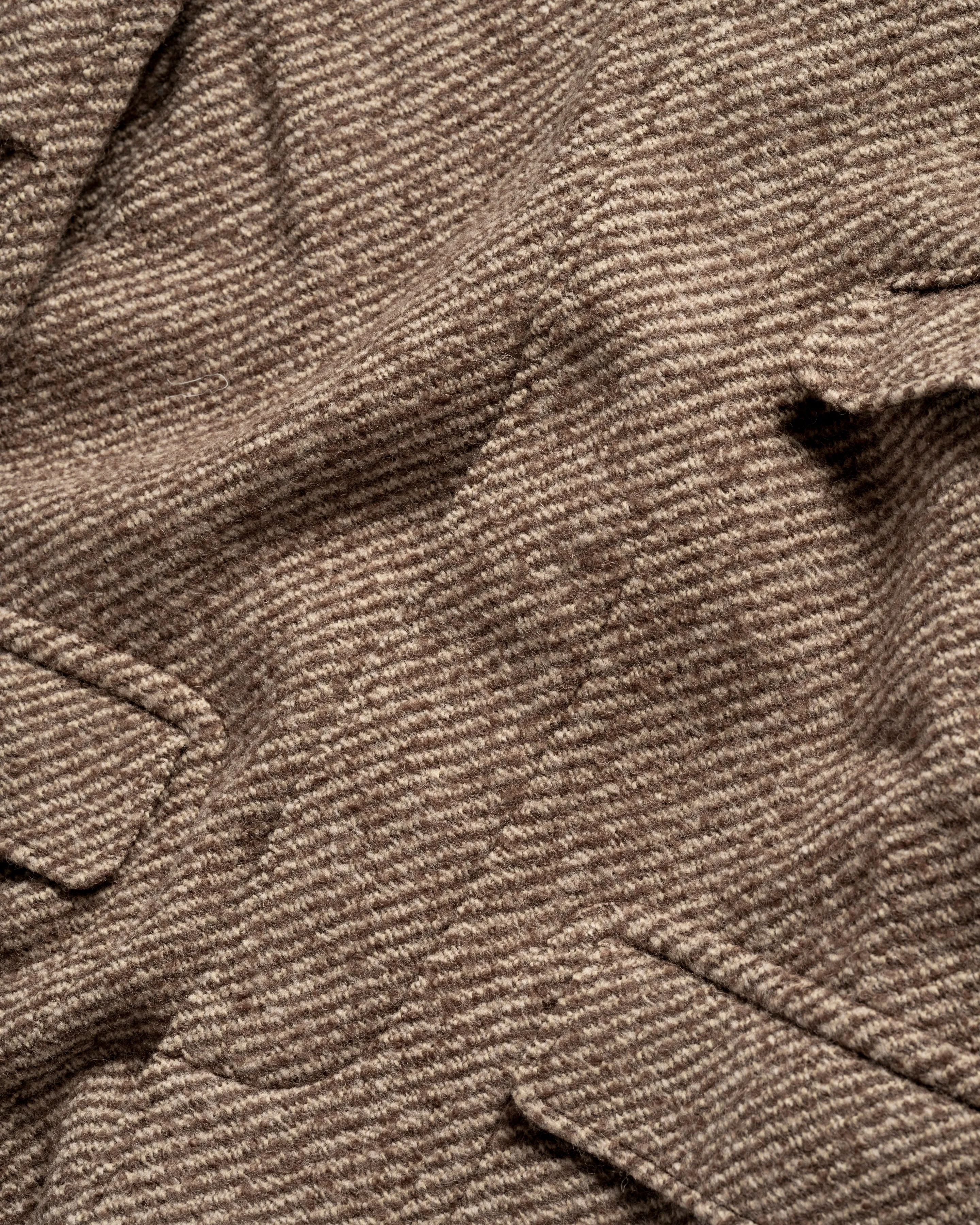 LAMAR HALF RAGLAN TOPCOAT - EARTH / DUNE EXPLODED TWILL ALPACA & WOOL TWEED sold by 18 East product image thumbnail 3