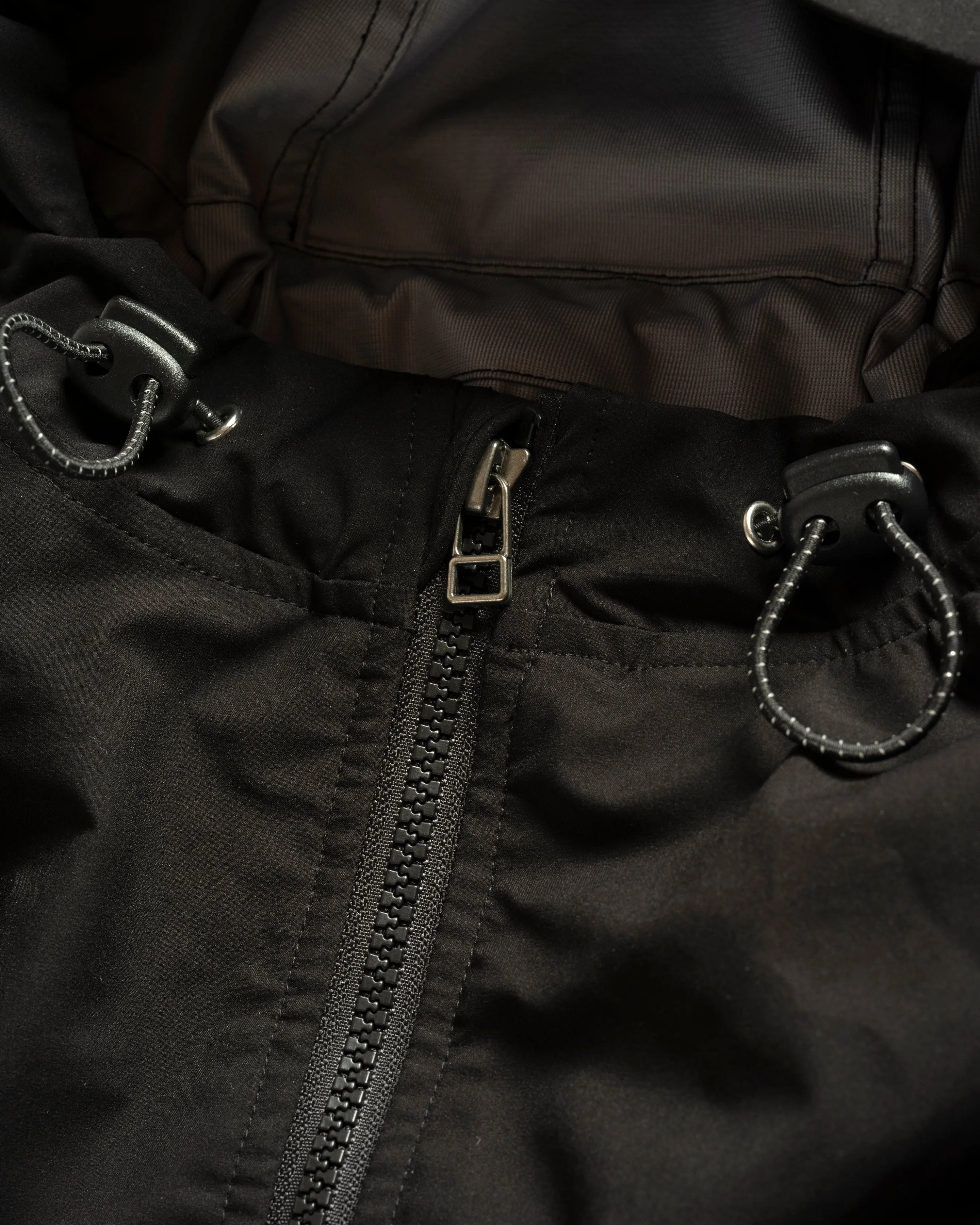 CASCADE OUTDOOR PROTECTION SYSTEM HOODED SHELL - BLACK WATER-REPELLENT 3L BONDED MEMBRANE sold by 18 East product image thumbnail 2