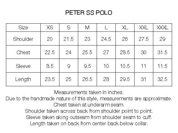 PETER SS BIG POLO - RUSSET 9.2 oz SLUB COTTON JERSEY sold by 18 East product image thumbnail 5