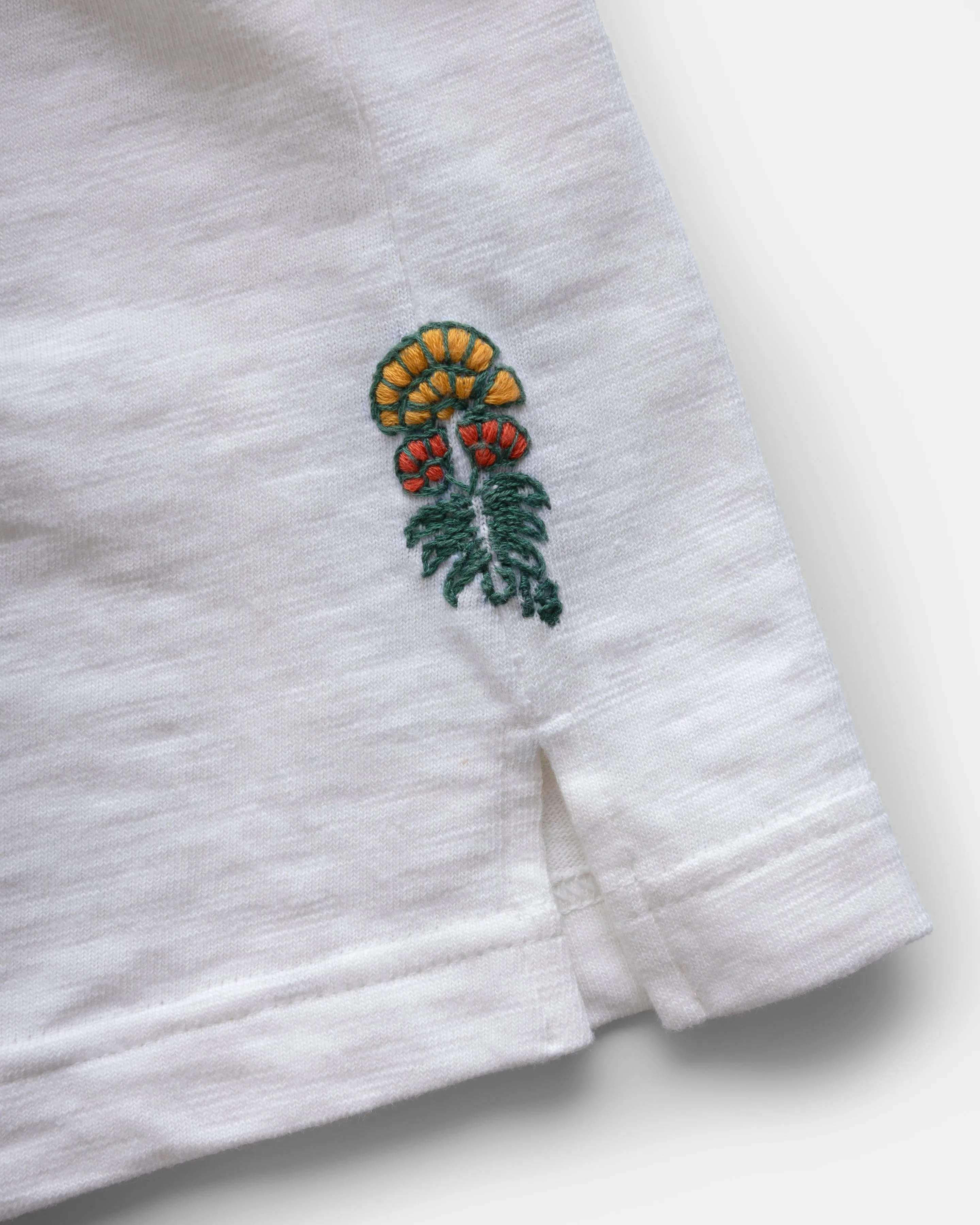 PETER SS BIG POLO - BONE 9.2 oz SLUB COTTON JERSEY sold by 18 East product image thumbnail 3