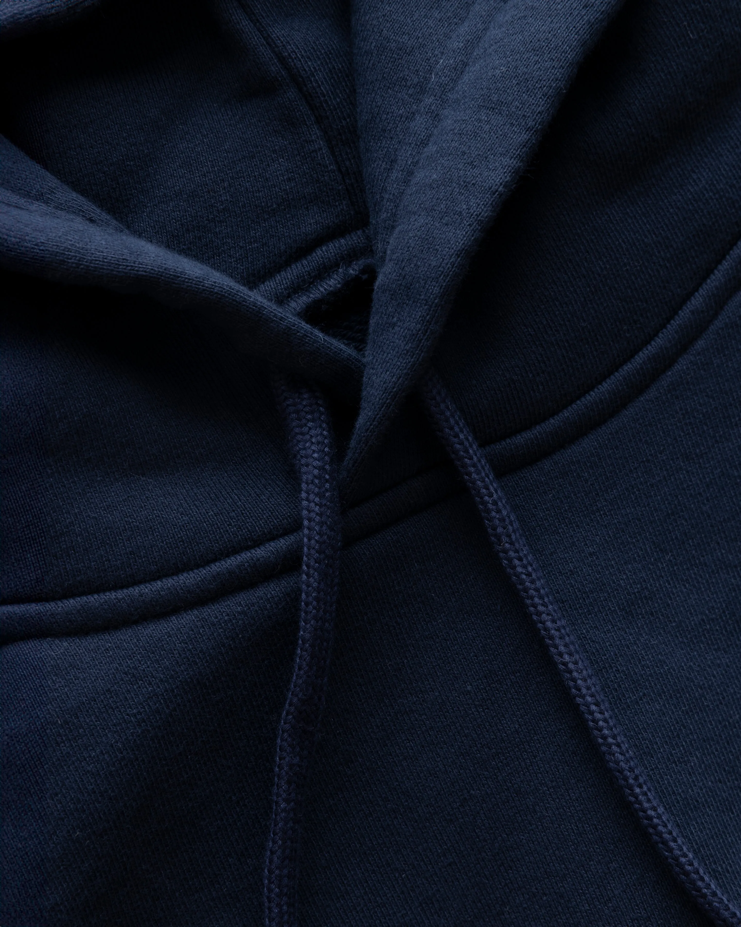 EASTAC HOODED SWEATSHIRT - NAVY / BLACK 19oz. ALL COTTON LOOPBACK TERRY FLEECE AND FEATHERWEIGHT MICRO RIPSTOP NYLON sold by 18 East product image thumbnail 4