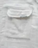 FIELD SHIRT - WHITE TRIPLE GAUZE COTTON WITH NATURALLY DYED HAND MENDING sold by 18 East