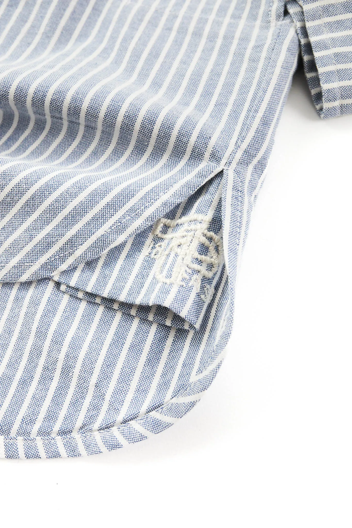 ANKIT KURTA - INDIGO / WHITE STRIPE OXFORD CLOTH sold by 18 East product image thumbnail 3