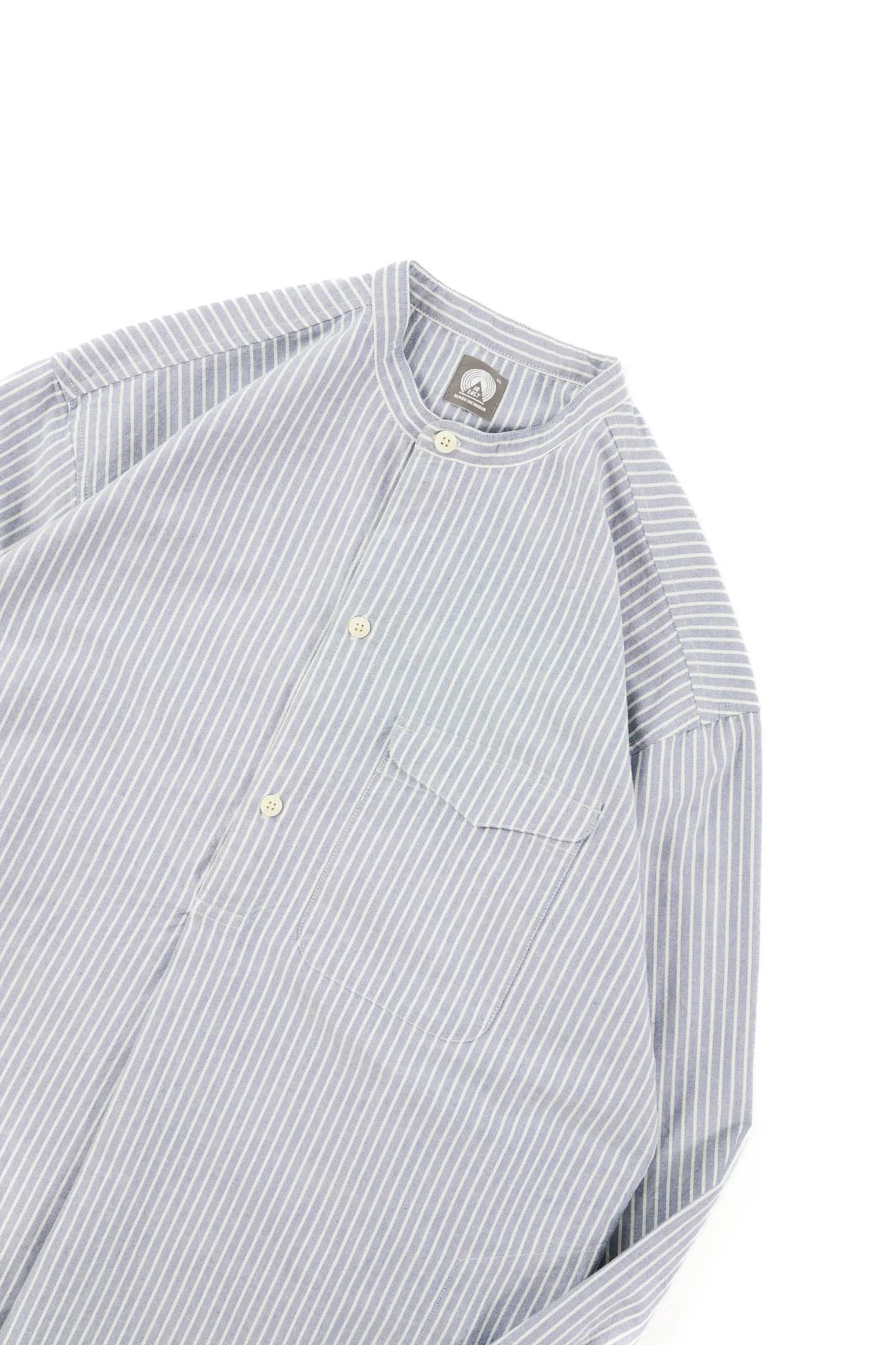 ANKIT KURTA - INDIGO / WHITE STRIPE OXFORD CLOTH sold by 18 East product image thumbnail 2