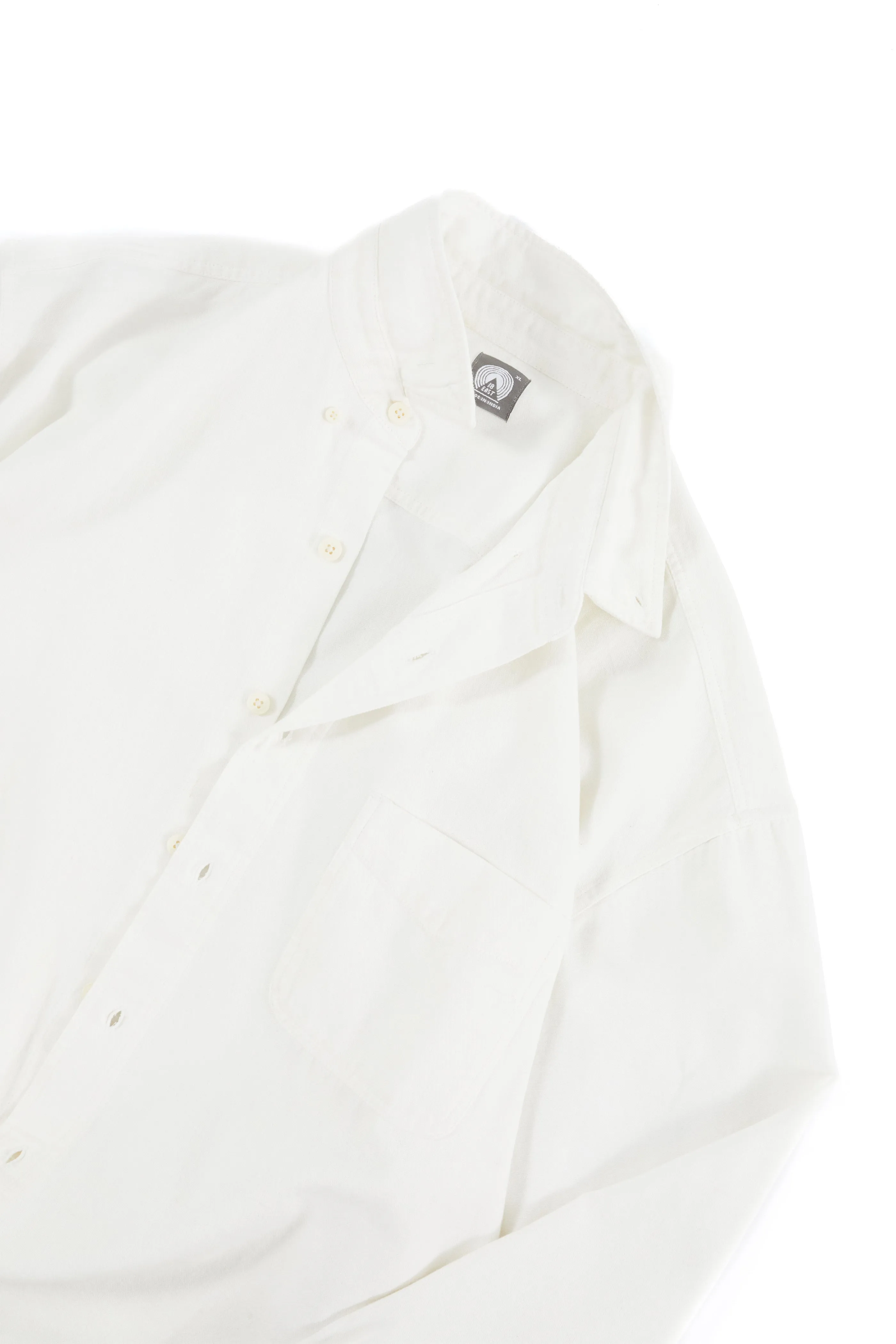 WOLF BUTTON-DOWN SHIRT - WHITE OXFORD CLOTH sold by 18 East product image thumbnail 4