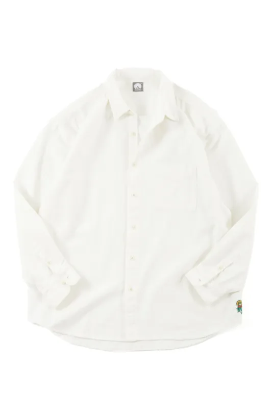 WOLF BUTTON-DOWN SHIRT - WHITE OXFORD CLOTH sold by 18 East