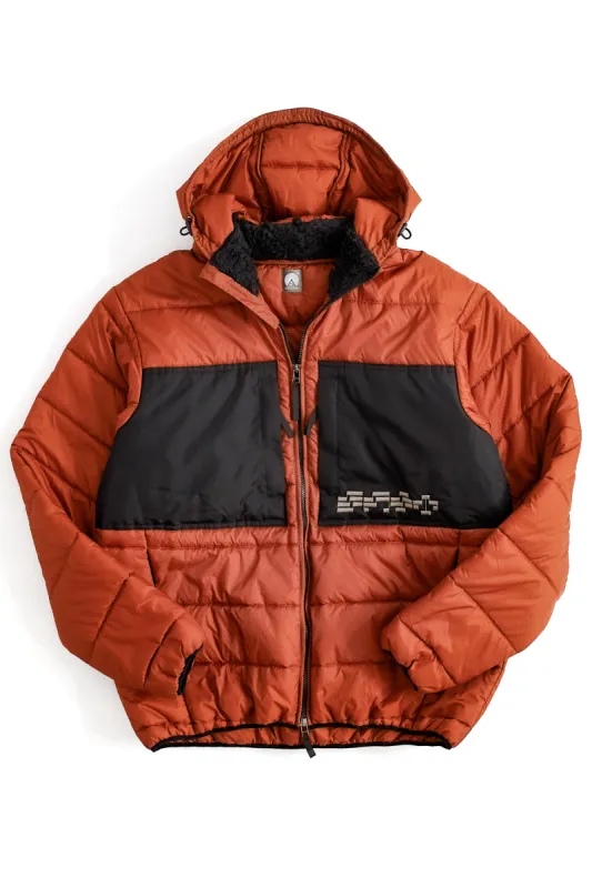 CHITTENDEN QUILTED PARKA - RUST NYLON RIPSTOP sold by 18 East