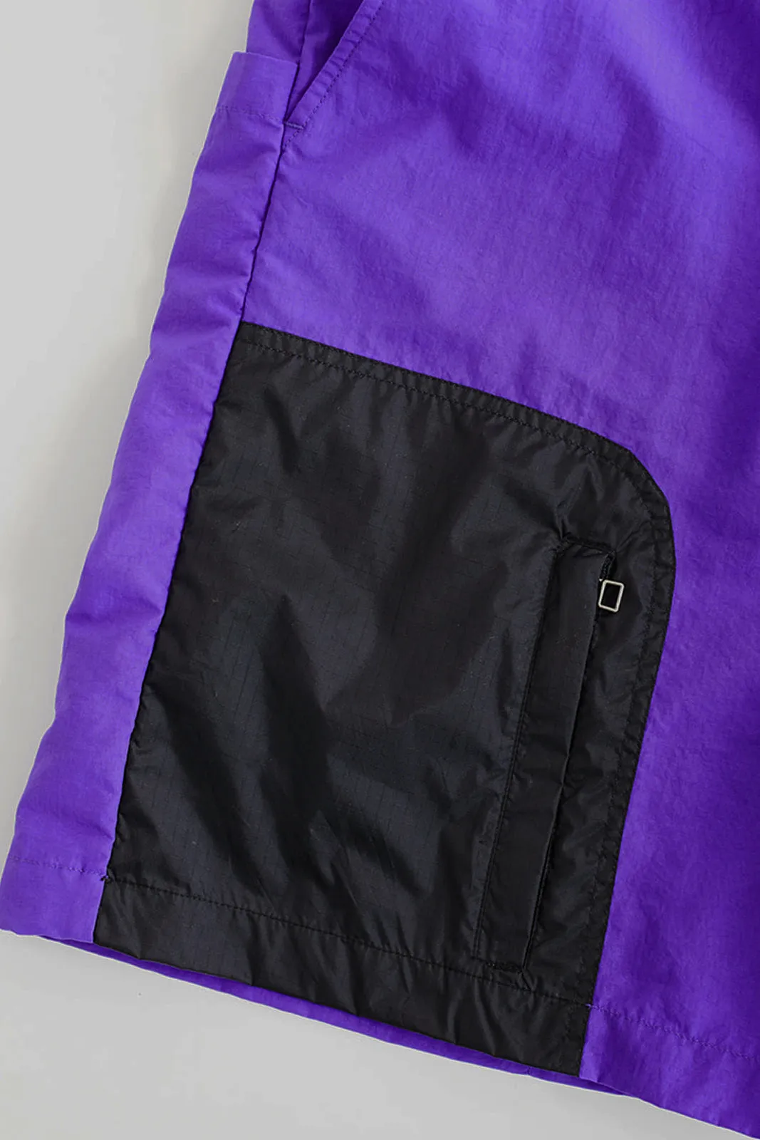 TREK SHORTS - PURPLE NYLON TASLAN sold by 18 East product image thumbnail 4